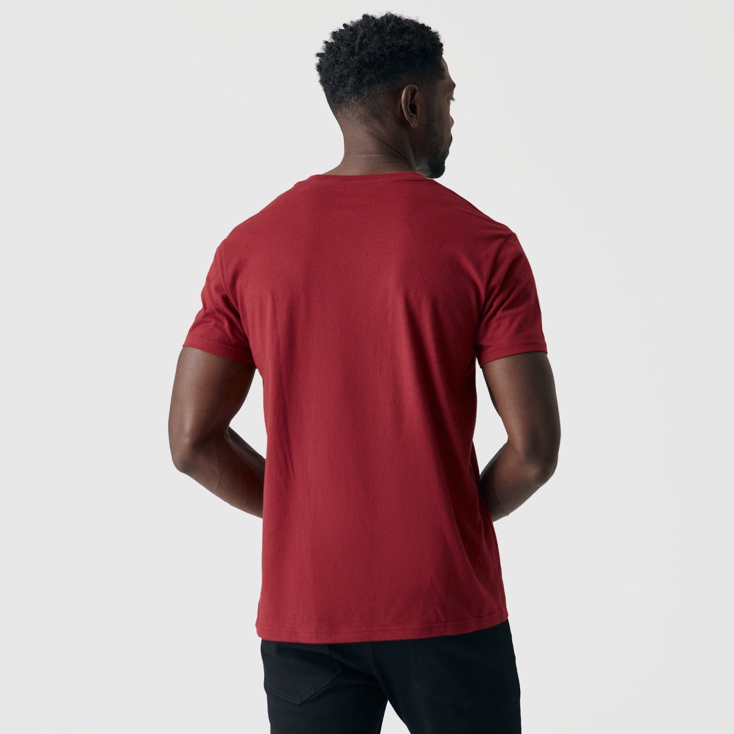 Crimson V-Neck Tee