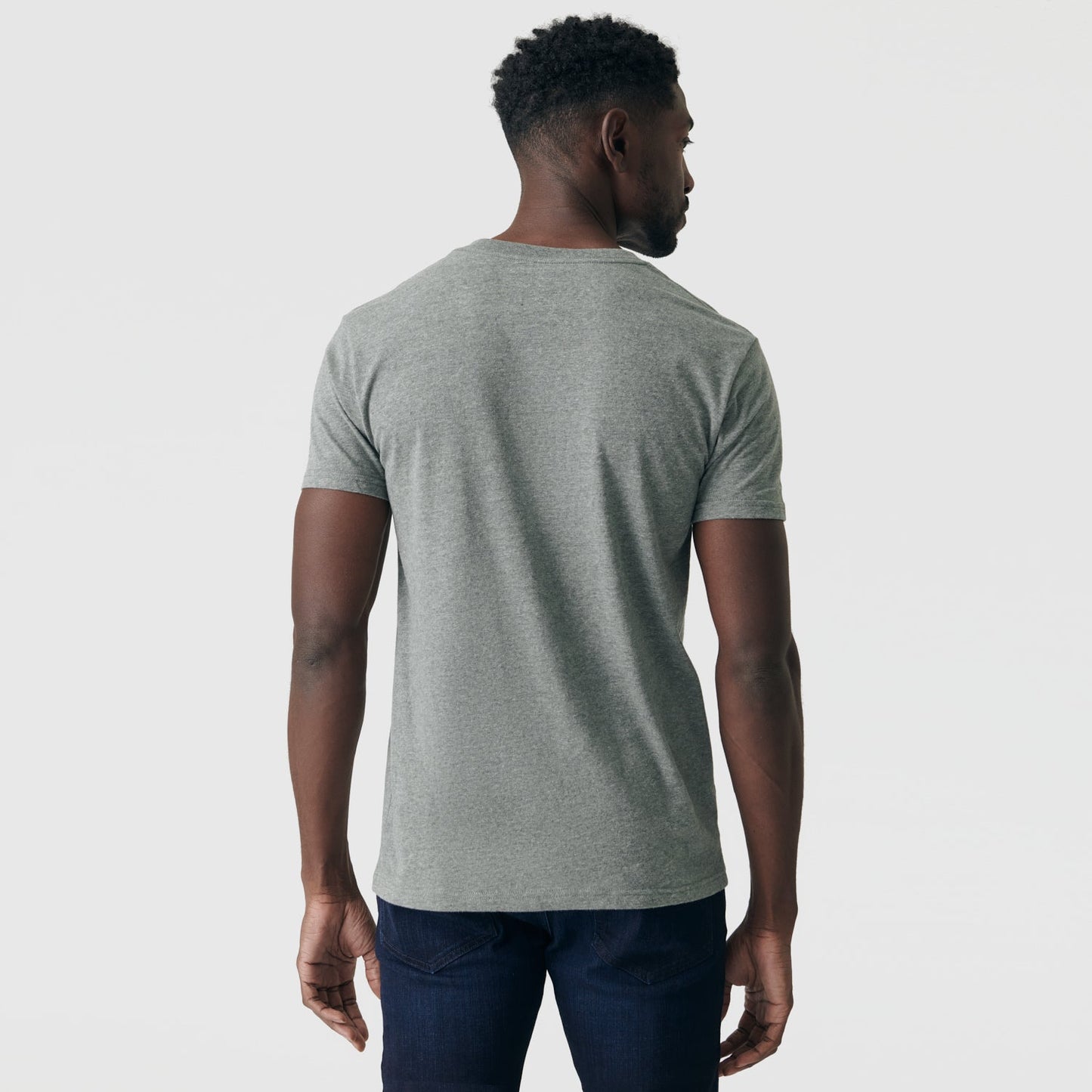 Heather Hunter Green V-Neck Tee