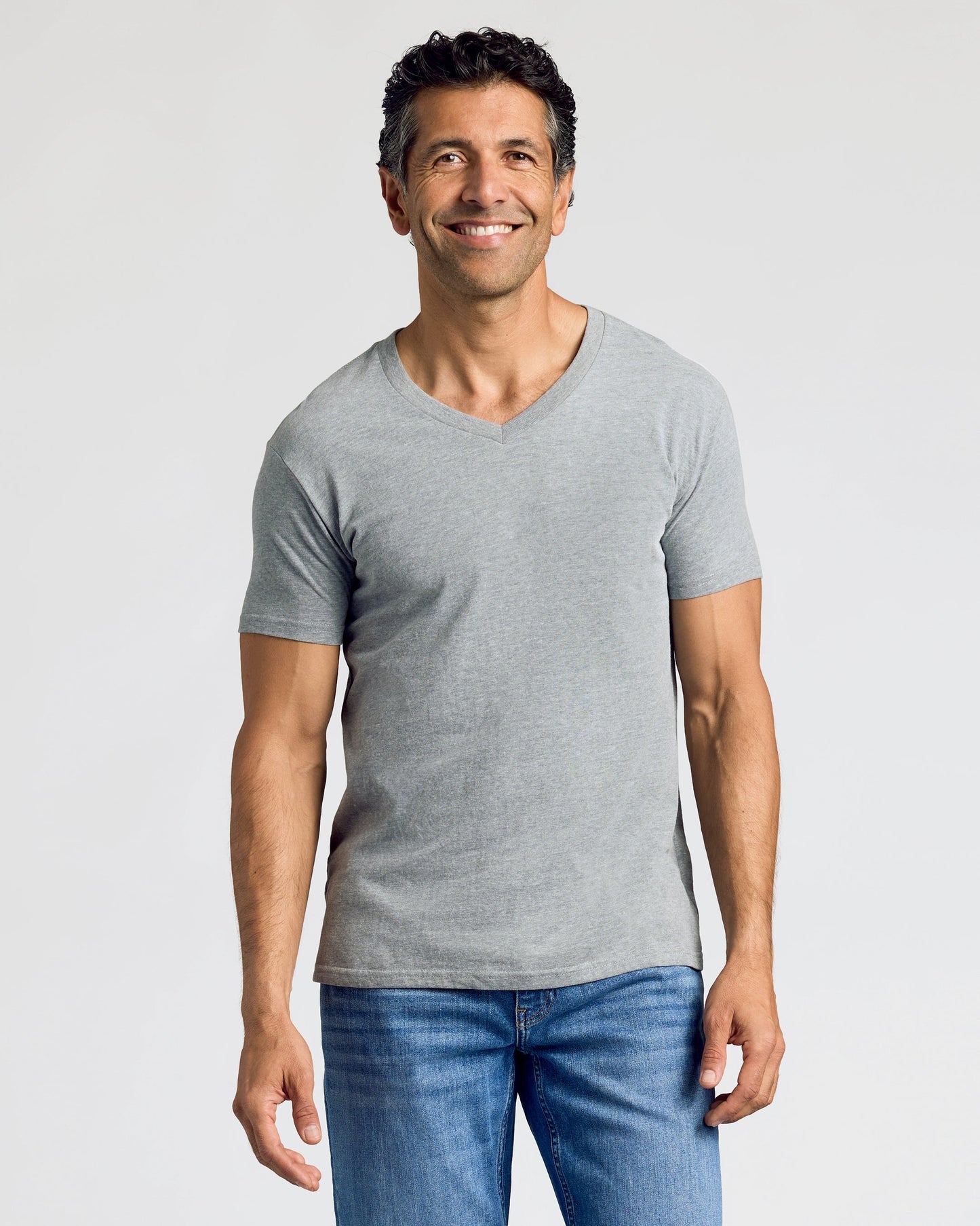 Heather Gray Classic V-Neck