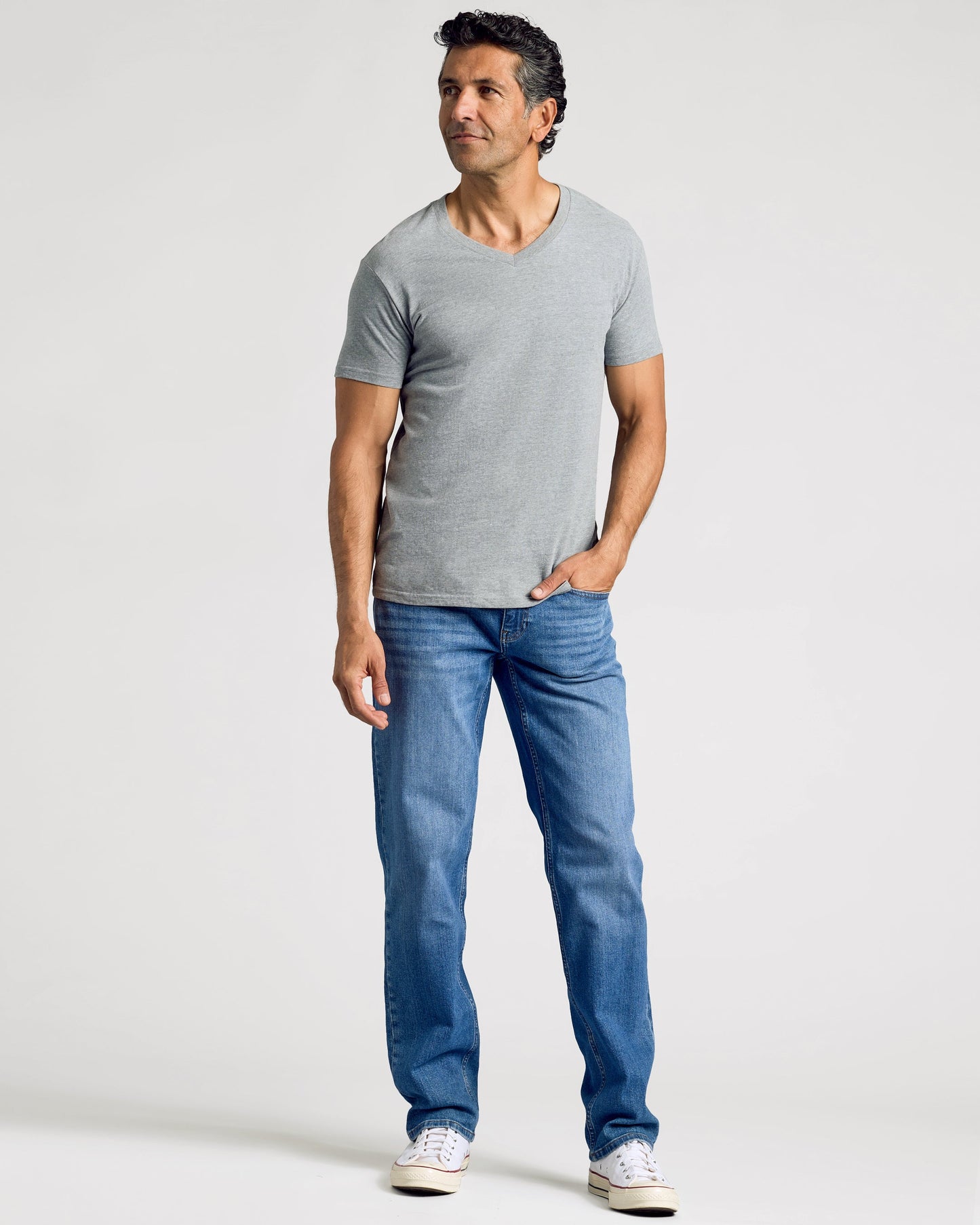 Heather Gray Classic V-Neck