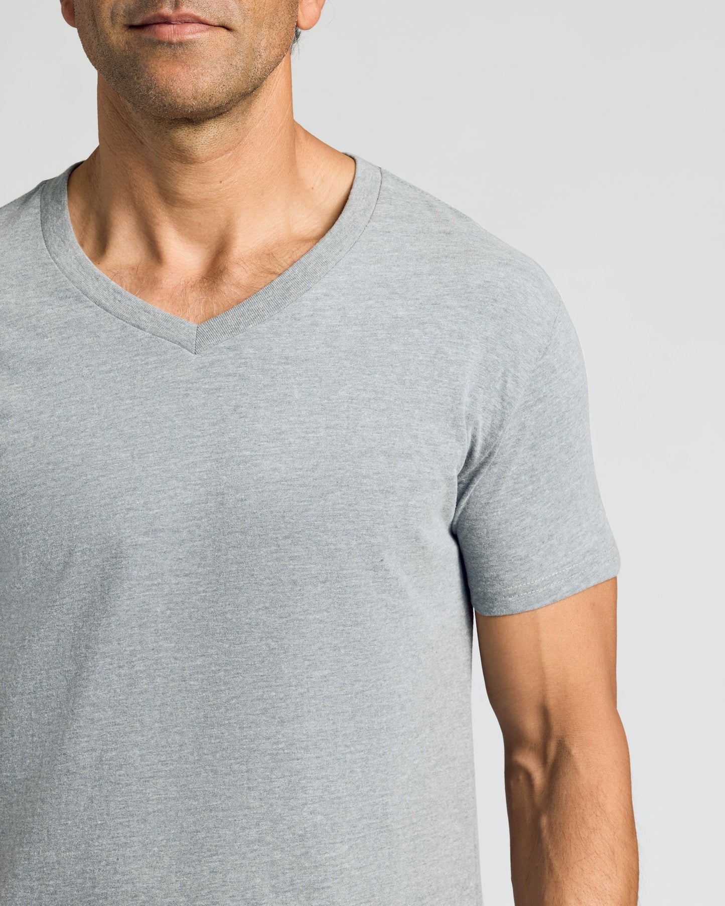Heather Gray Classic V-Neck