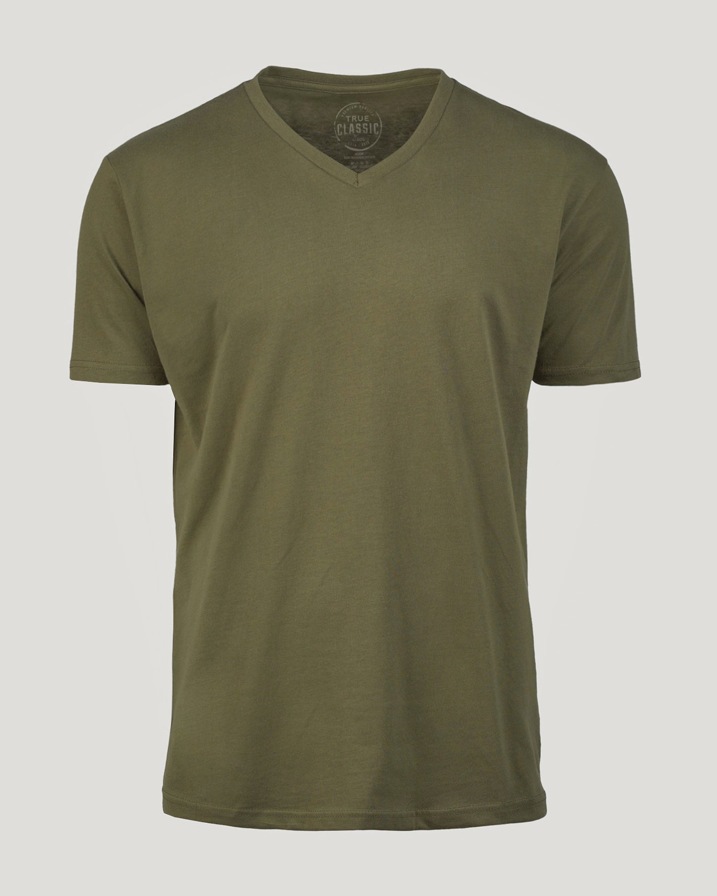 Military Green Classic V-Neck