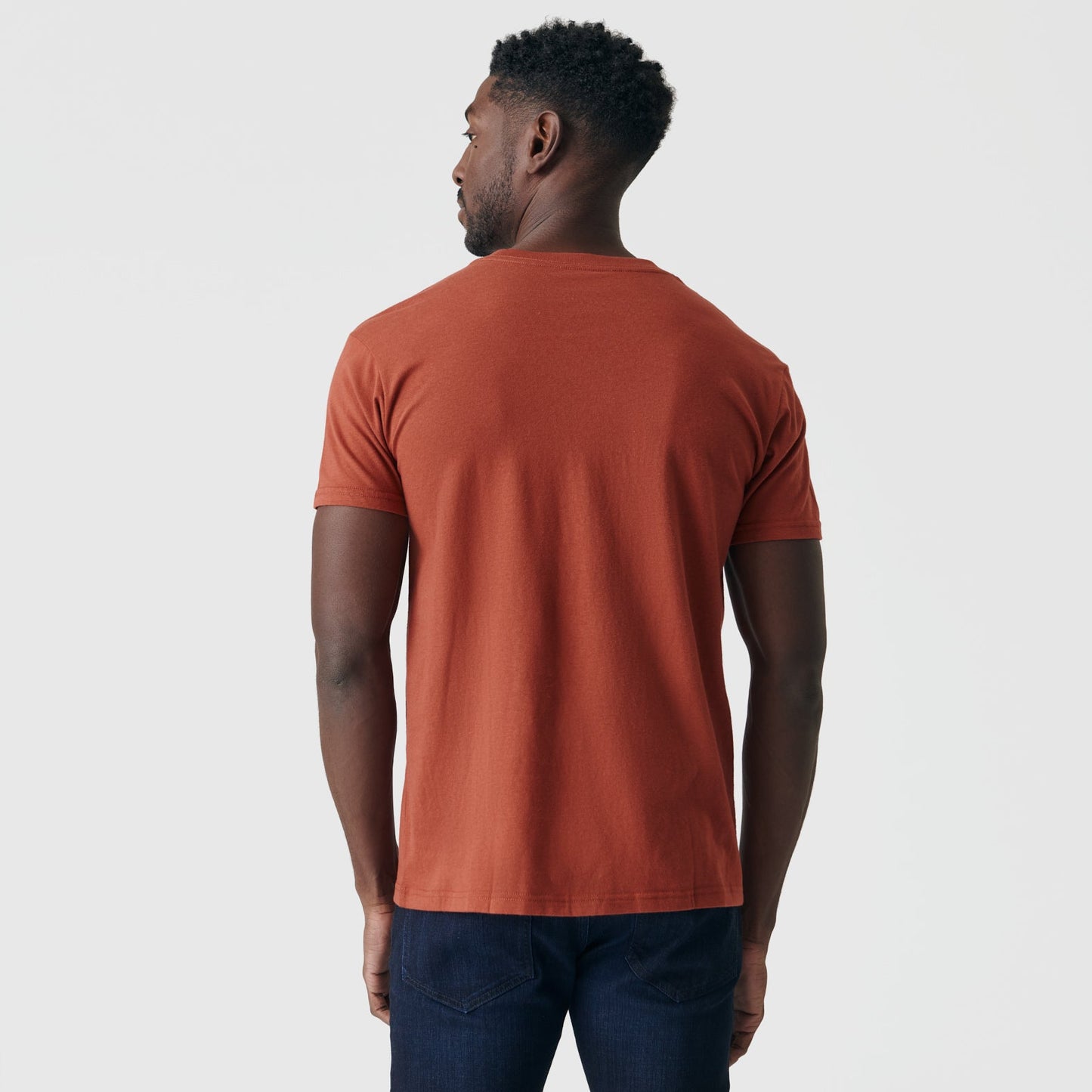Rust V-Neck Tee