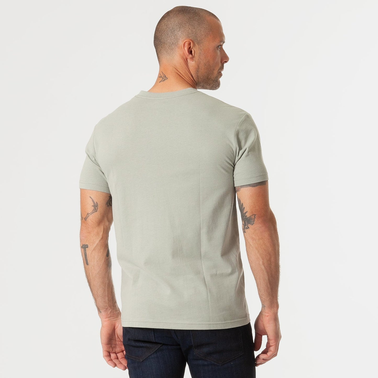 Slate Green V-Neck Tee