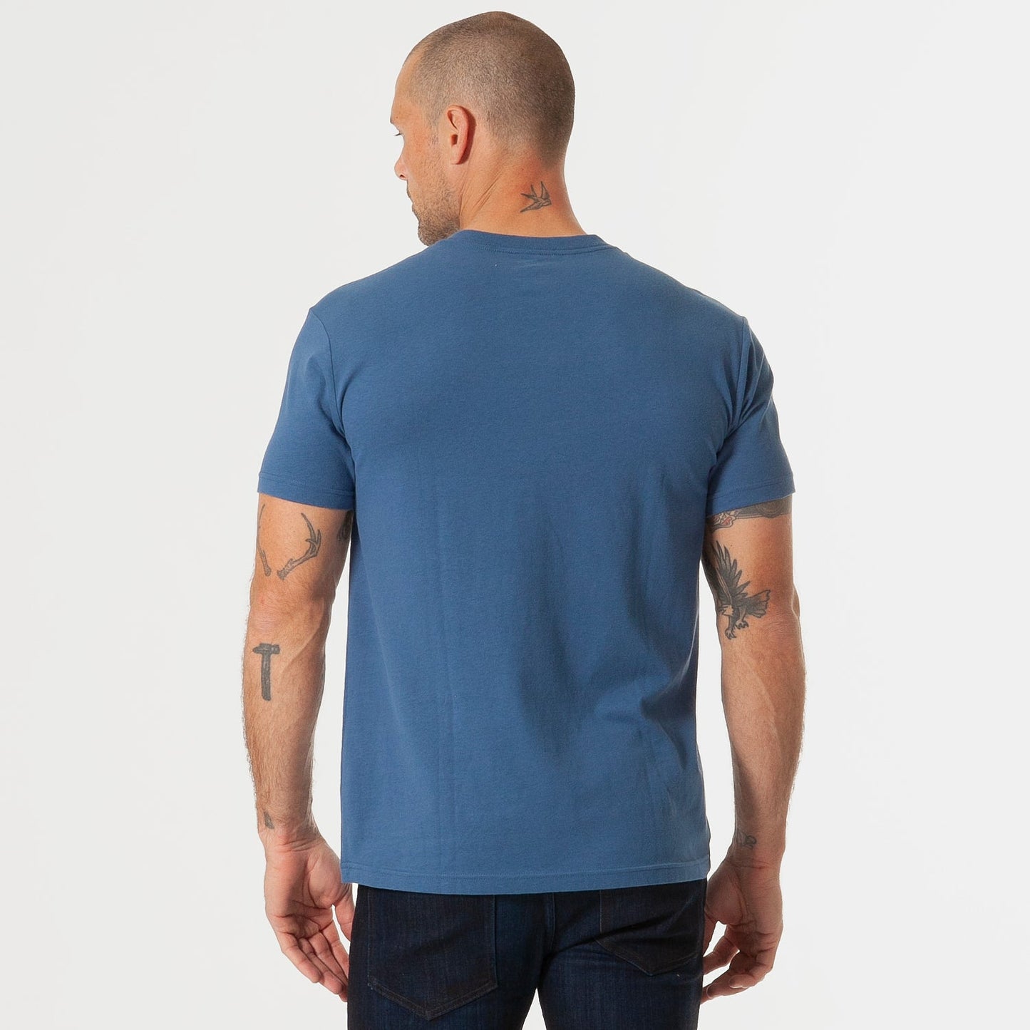 Stone Blue V-Neck Tee