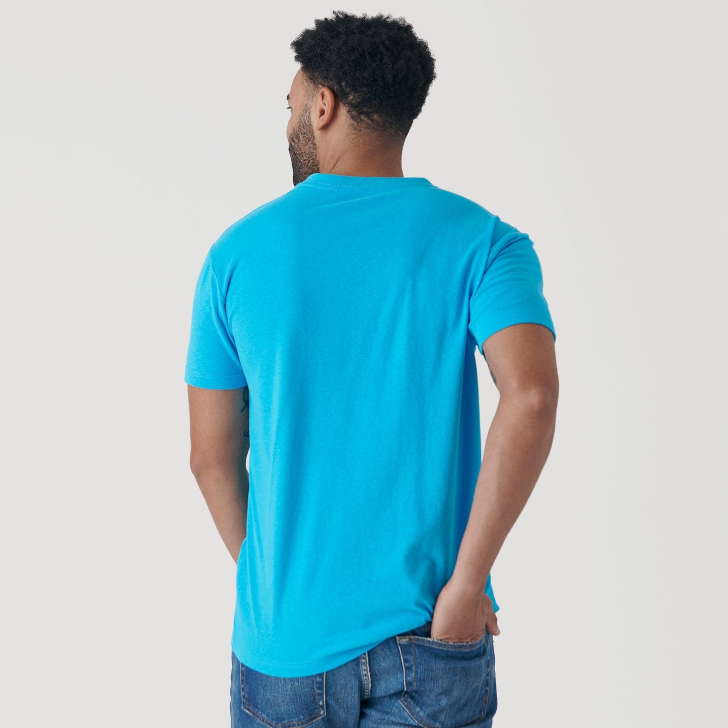 Turquoise V-Neck Tee
