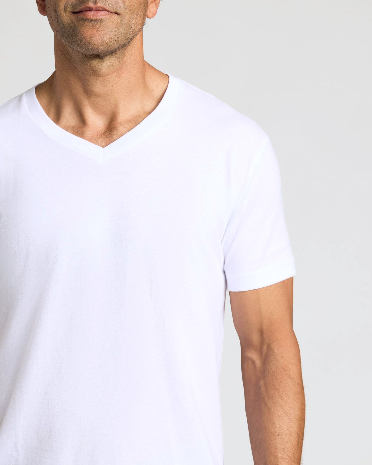 White Classic V-Neck