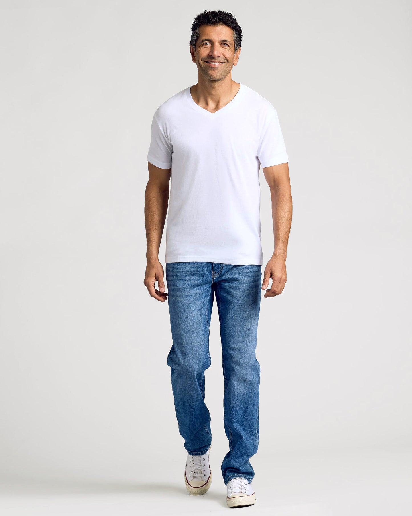 White Classic V-Neck