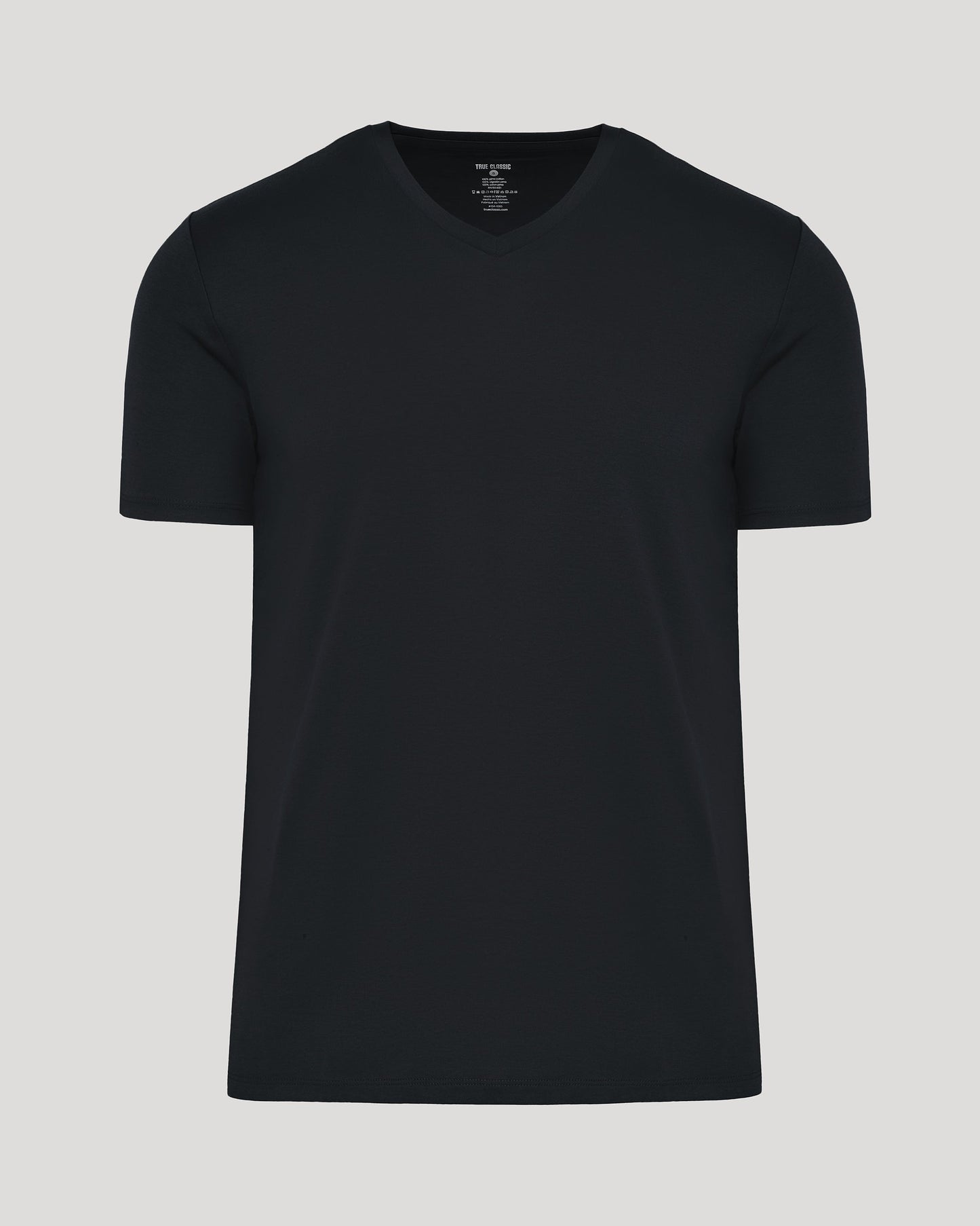 Black Pima V-Neck
