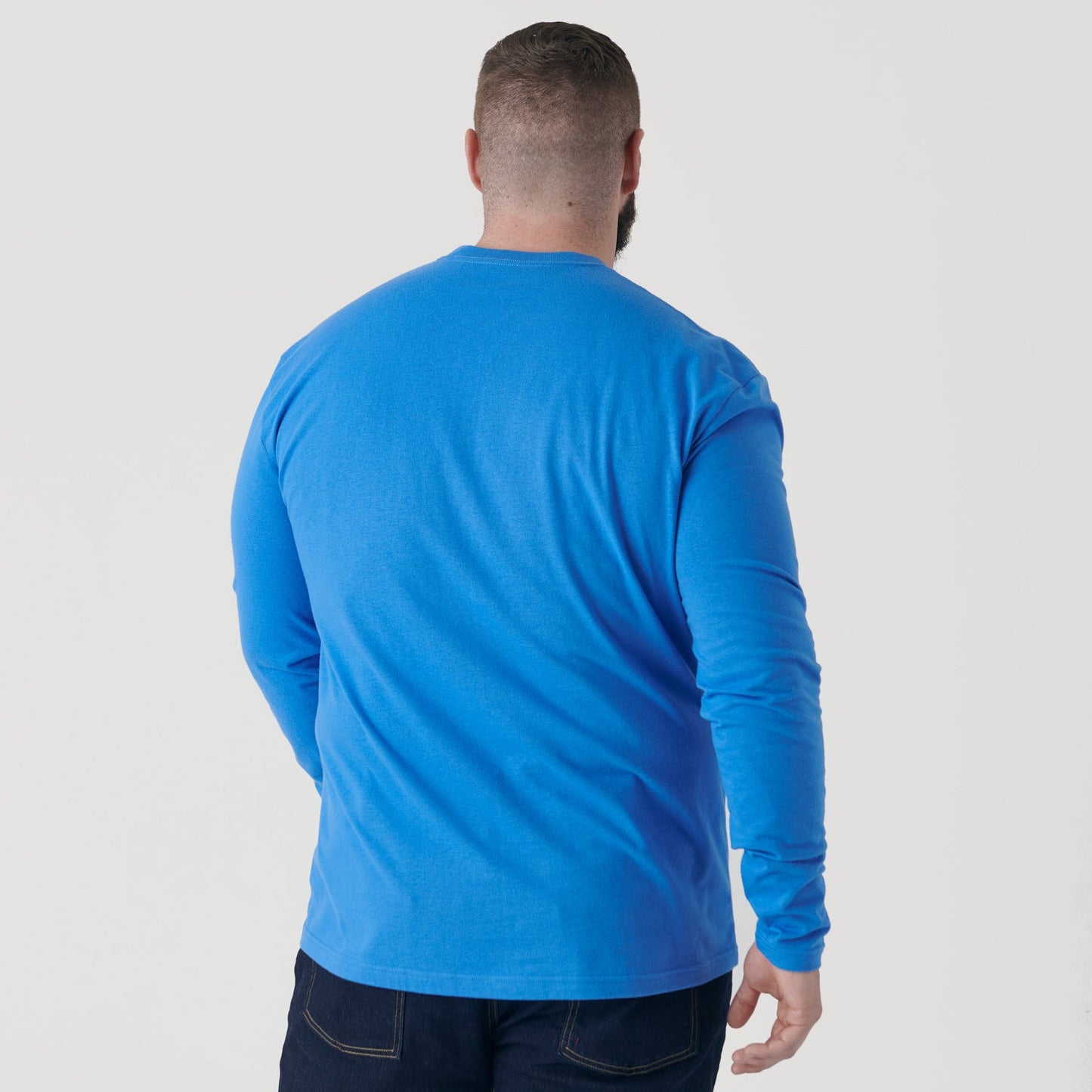 Periwinkle Blue Long Sleeve Crew Neck Tee