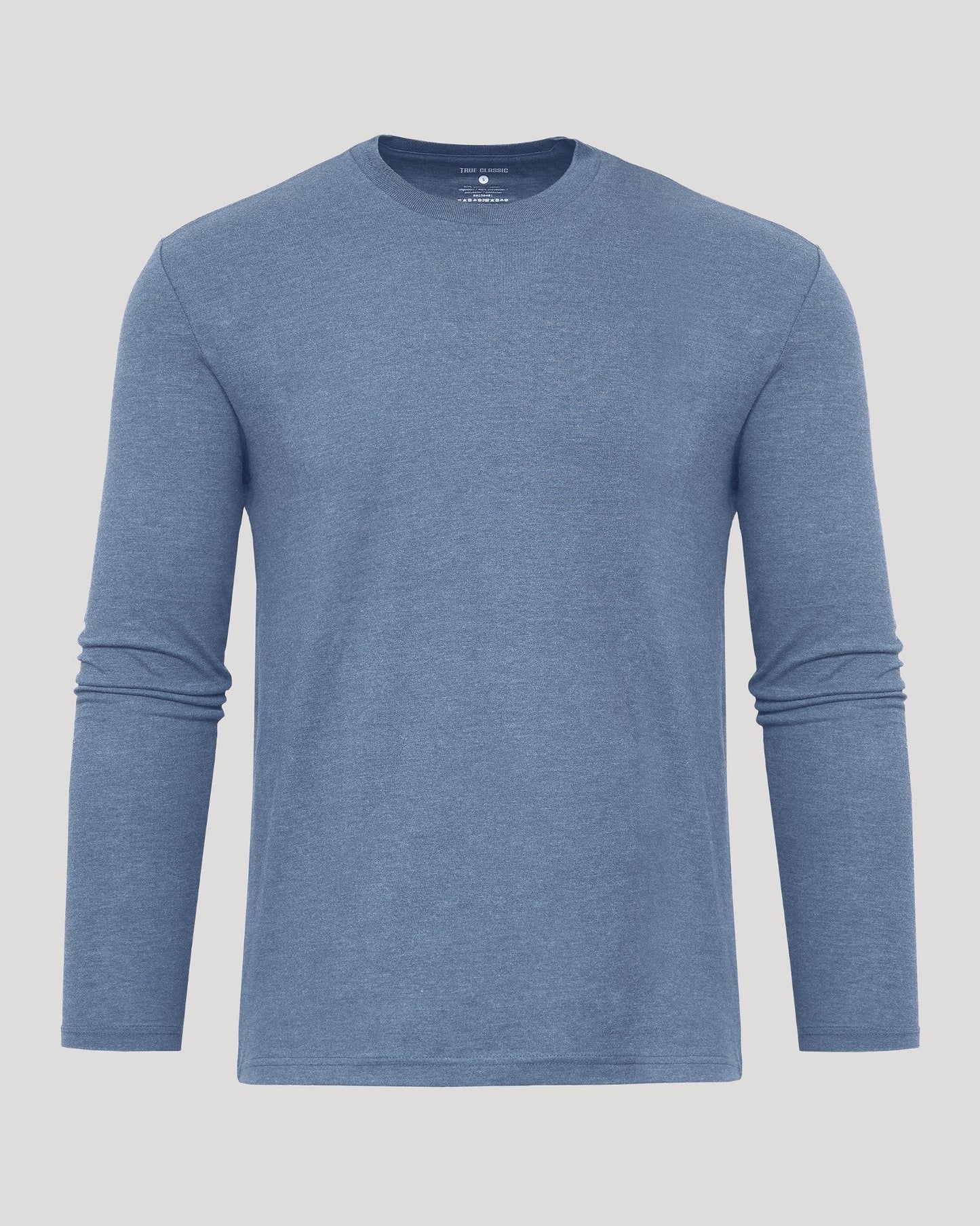 Dark Heather Vintage Navy Classic Long Sleeve Crew Neck