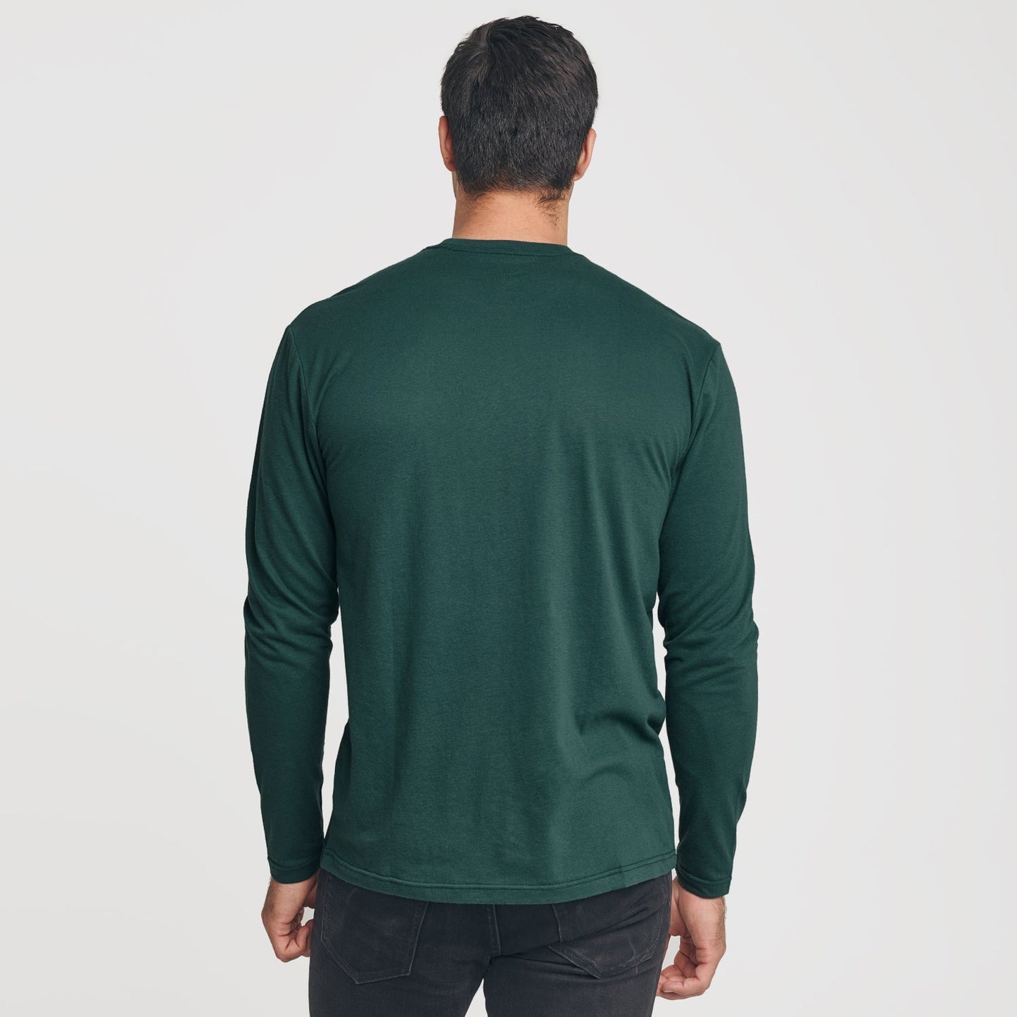 Forest Green Long Sleeve Crew Neck Tee