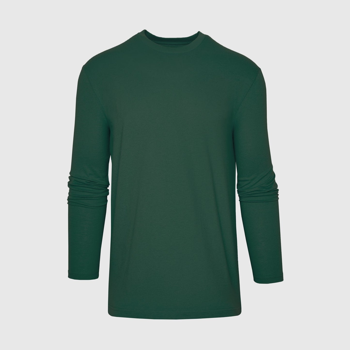 Hunter Green Long Sleeve Crew Neck Tee