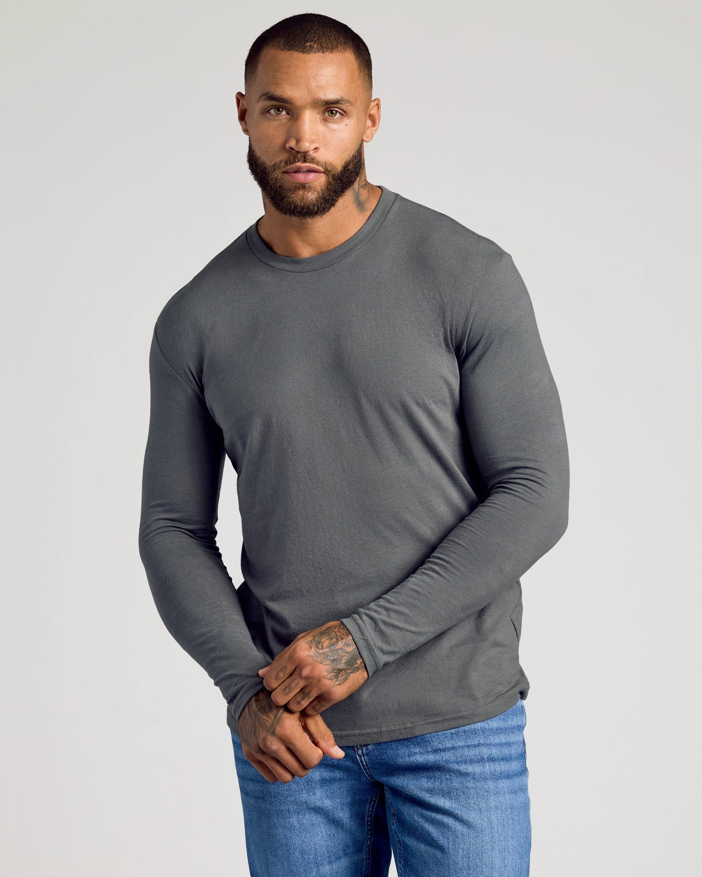 Carbon Classic Long Sleeve Crew Neck