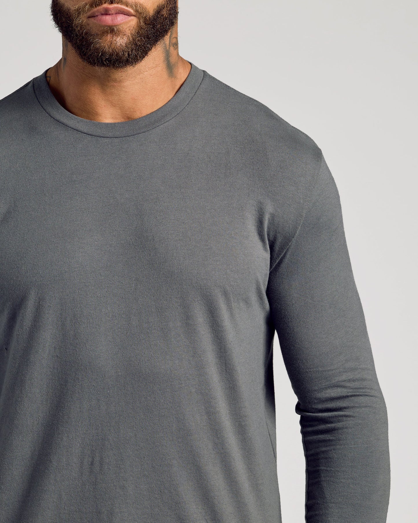 Carbon Classic Long Sleeve Crew Neck
