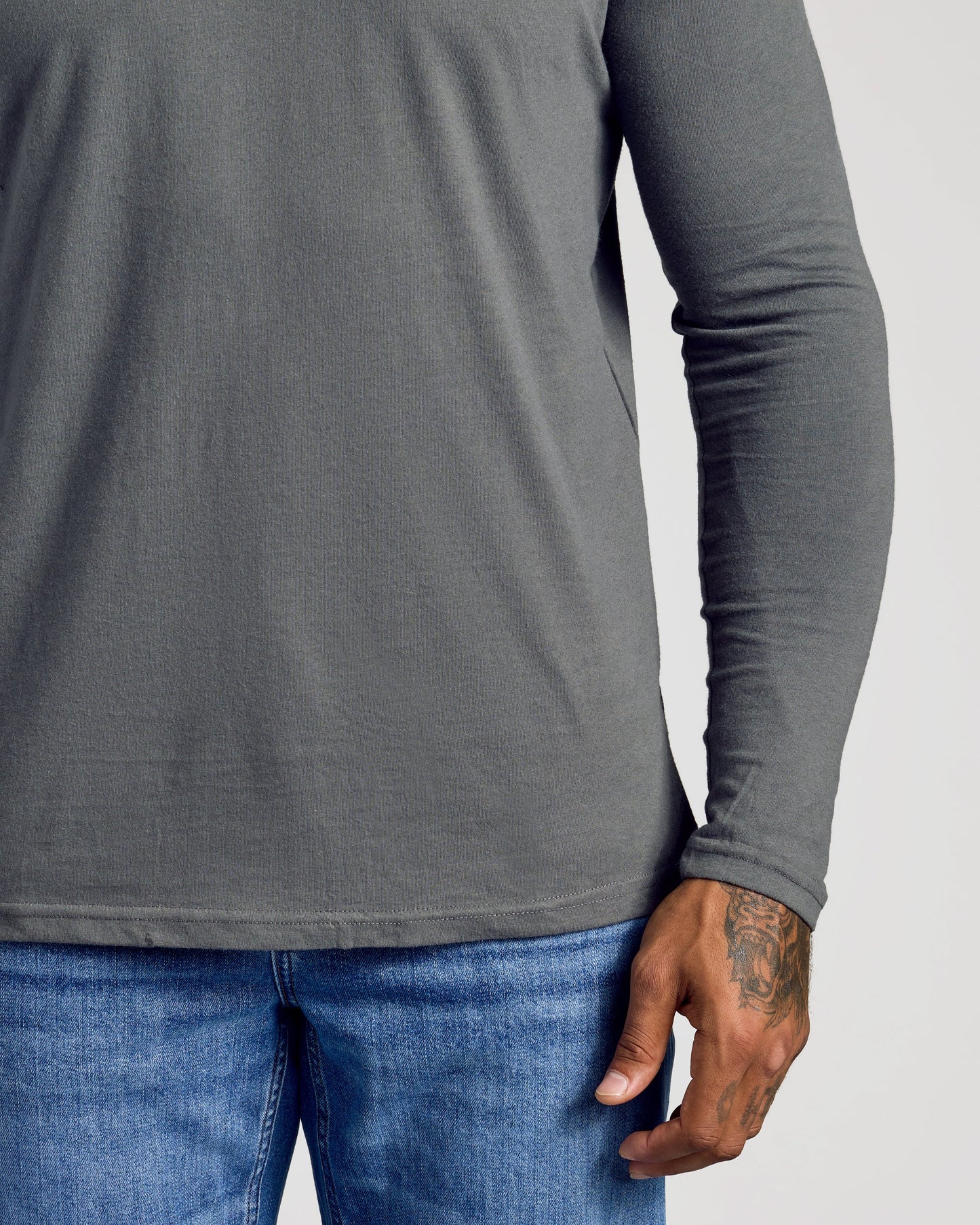 Carbon Classic Long Sleeve Crew Neck