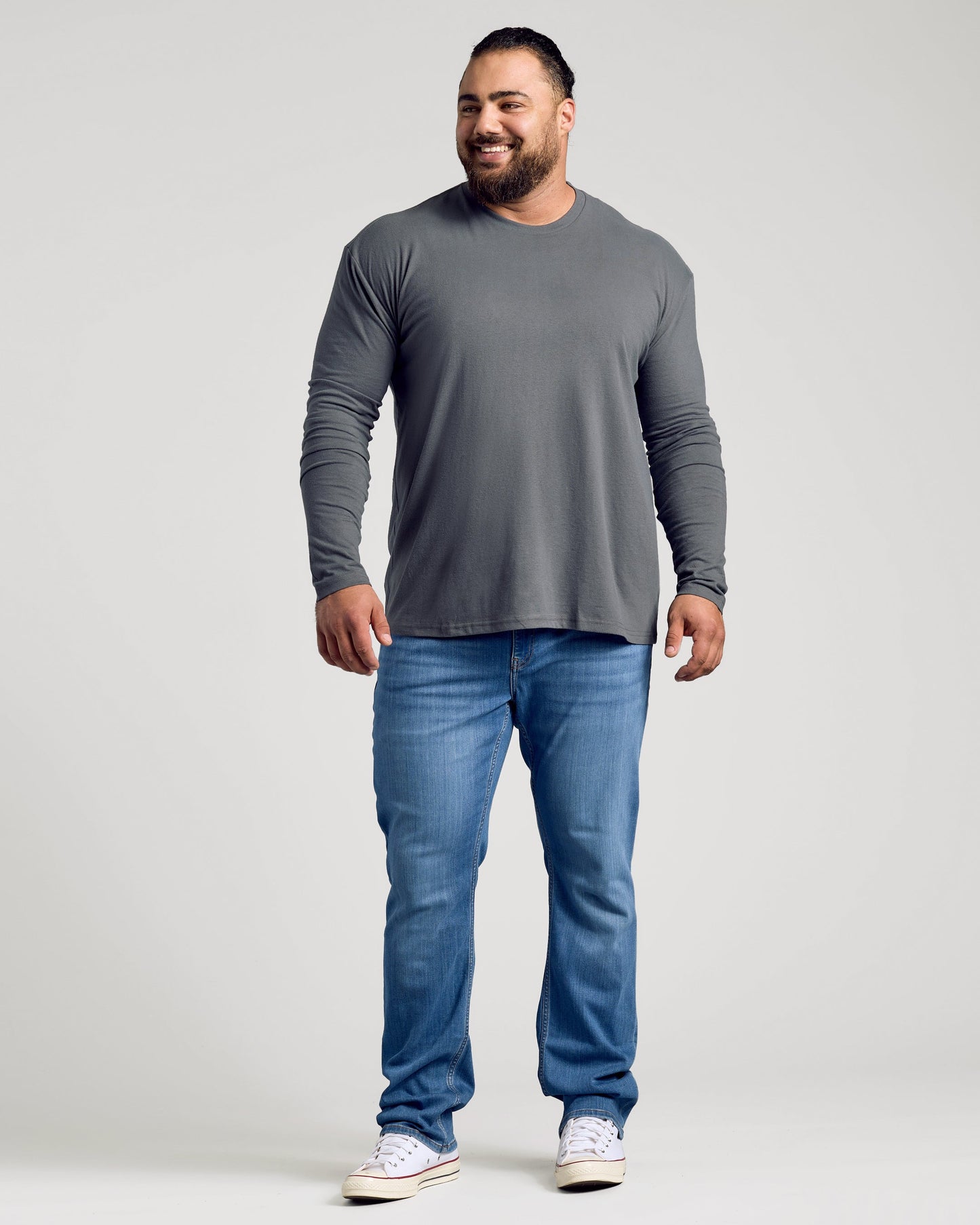 Carbon Classic Long Sleeve Crew Neck
