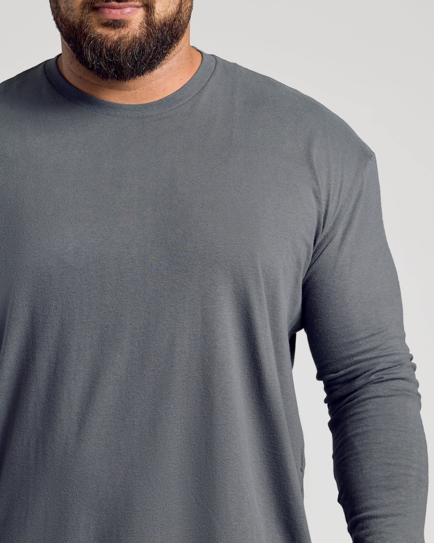 Carbon Classic Long Sleeve Crew Neck