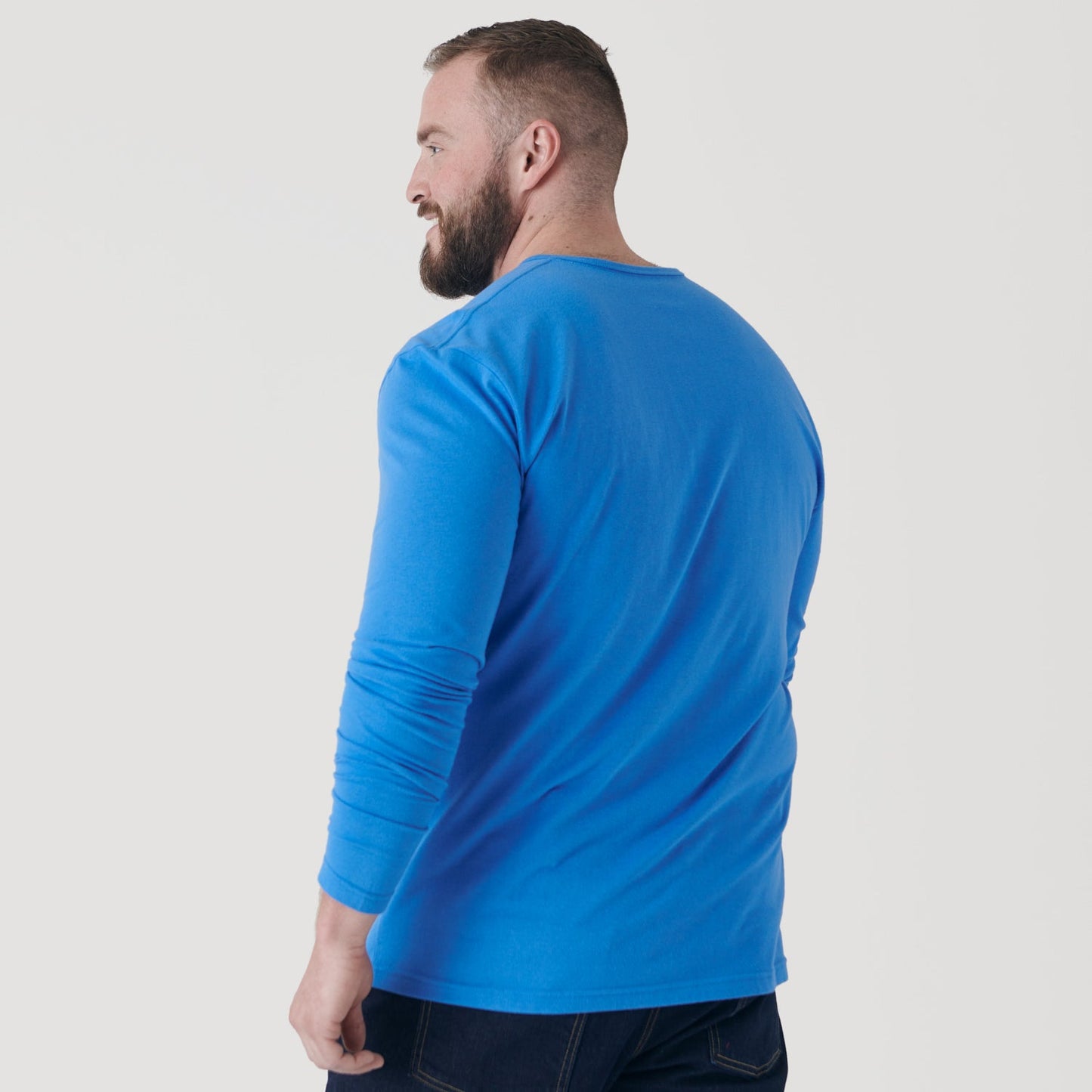 Periwinkle Blue Classic Long Sleeve Henley