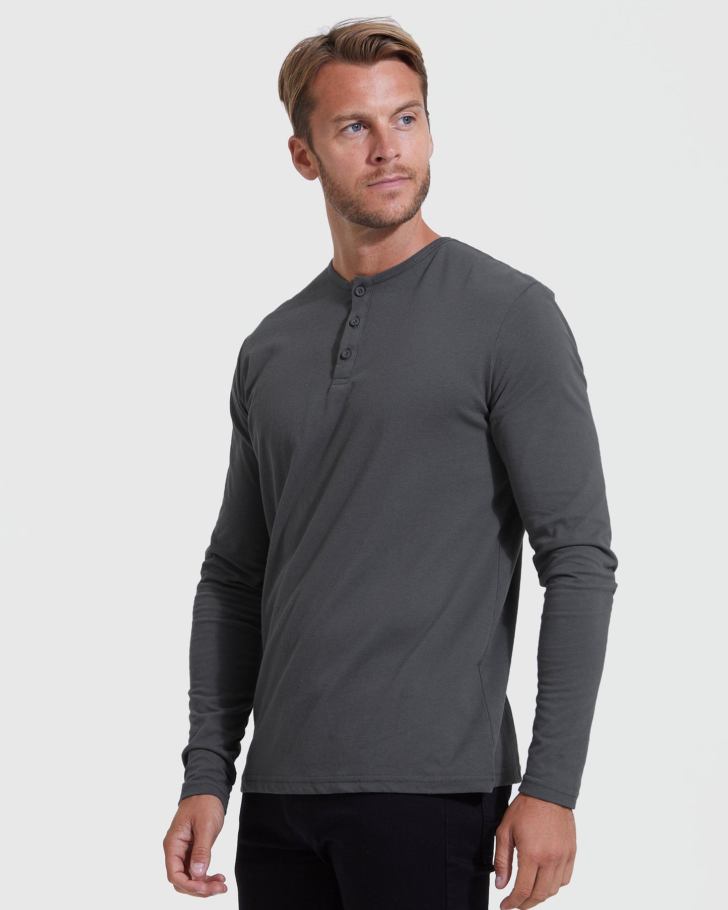 Carbon Classic Long Sleeve Henley