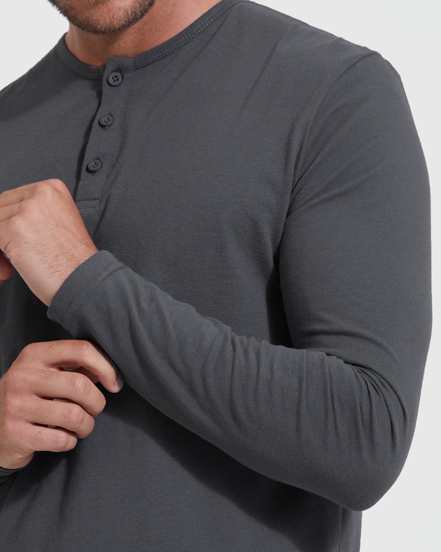 Carbon Classic Long Sleeve Henley