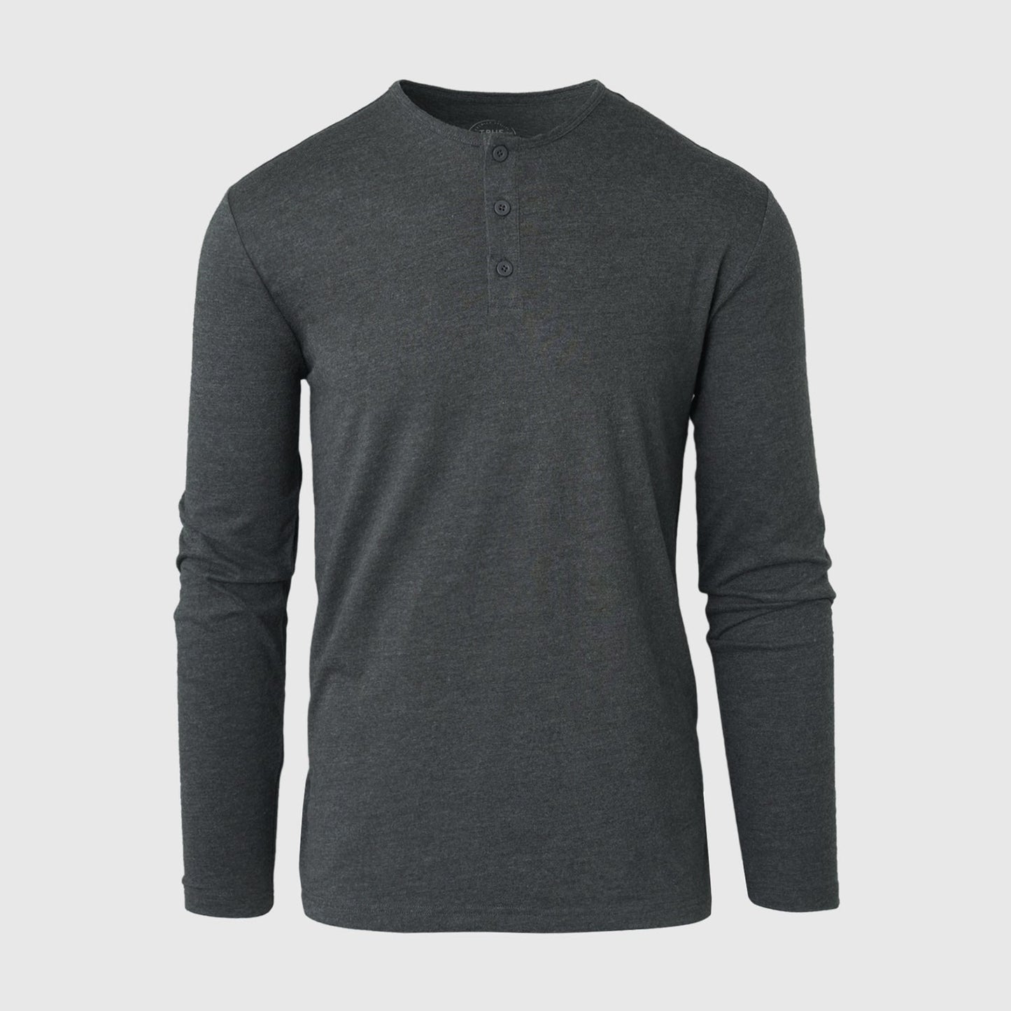Charcoal Heather Gray Classic Long Sleeve Henley
