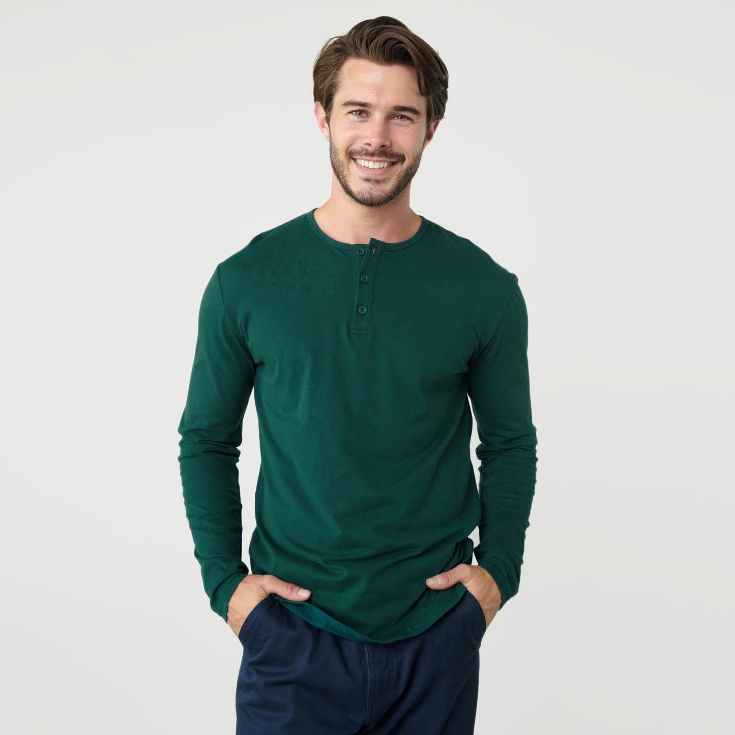 Emerald Classic Long Sleeve Henley