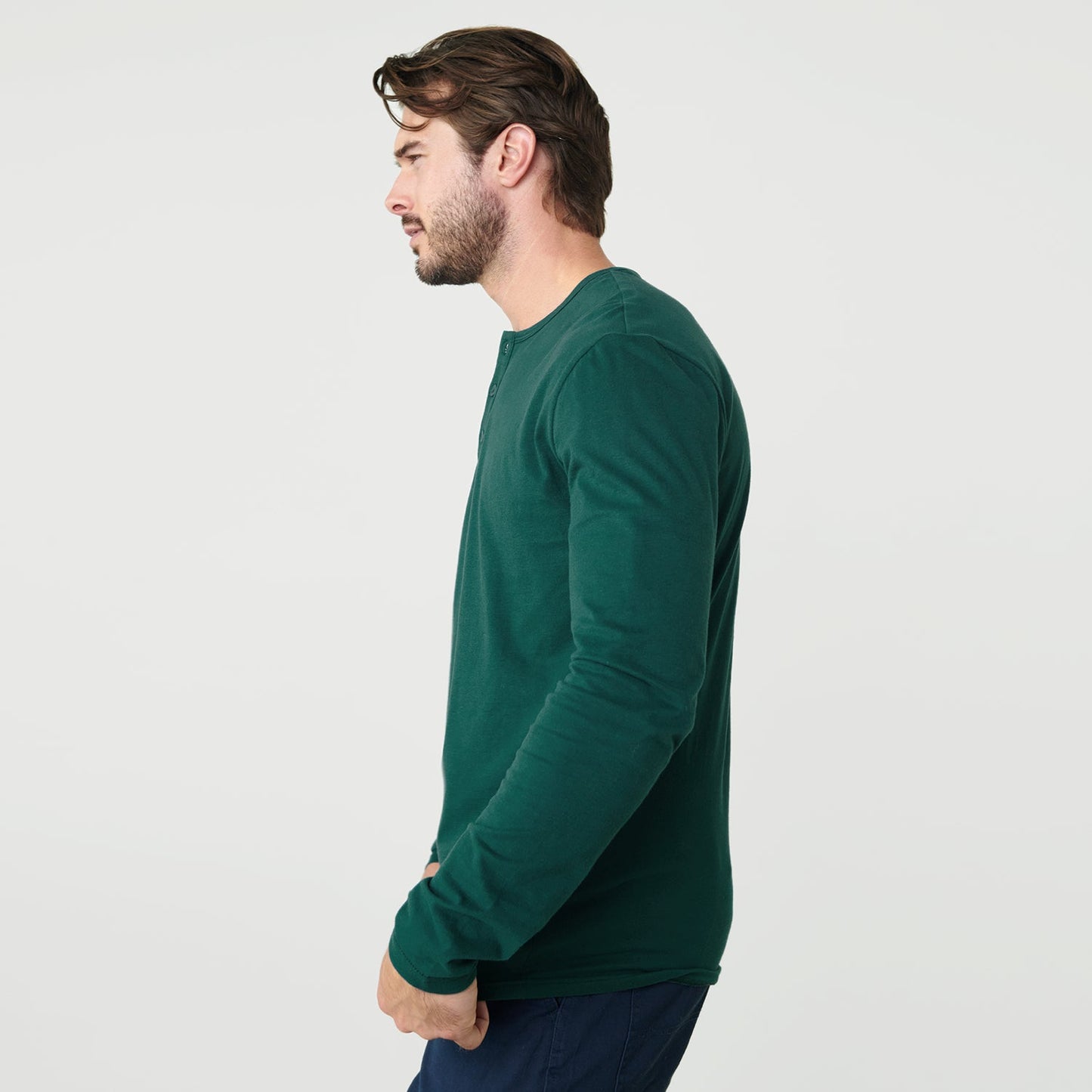 Emerald Classic Long Sleeve Henley