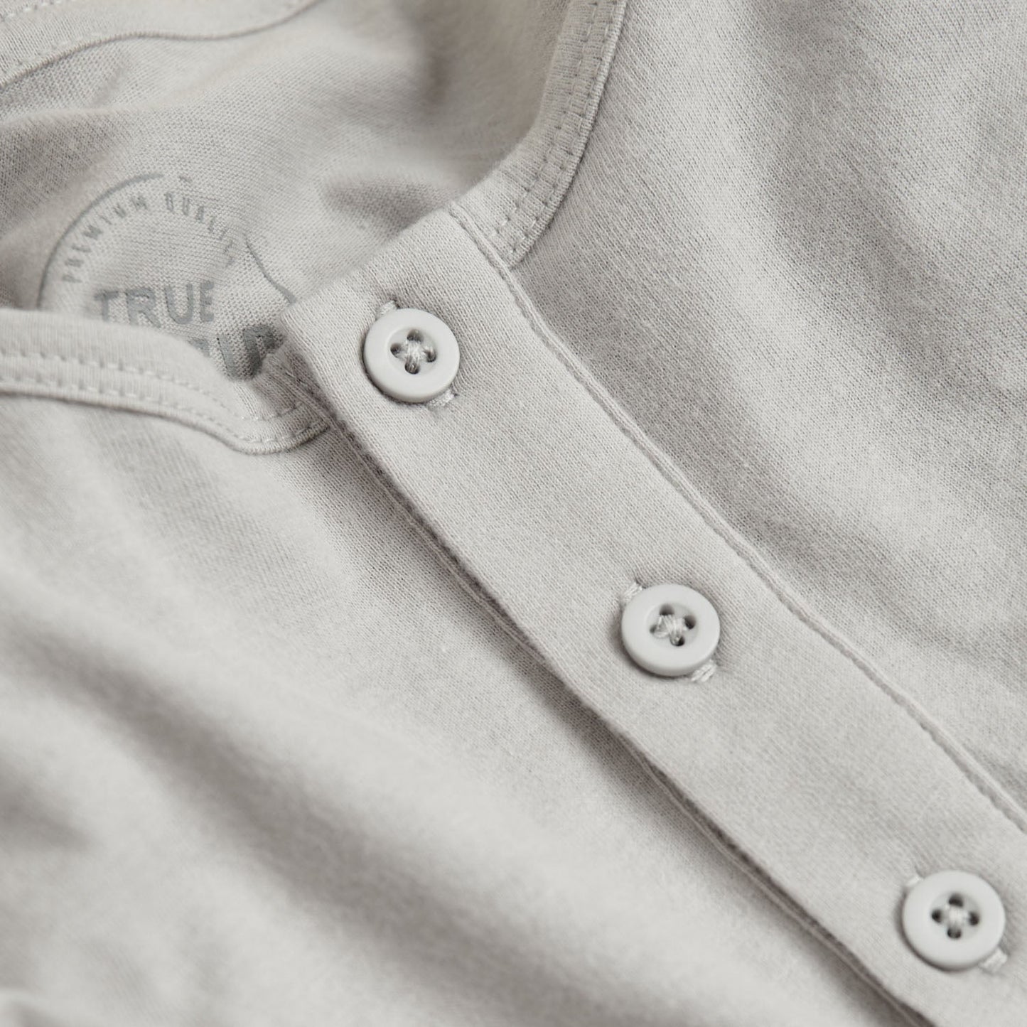 Light Gray Classic Long Sleeve Henley