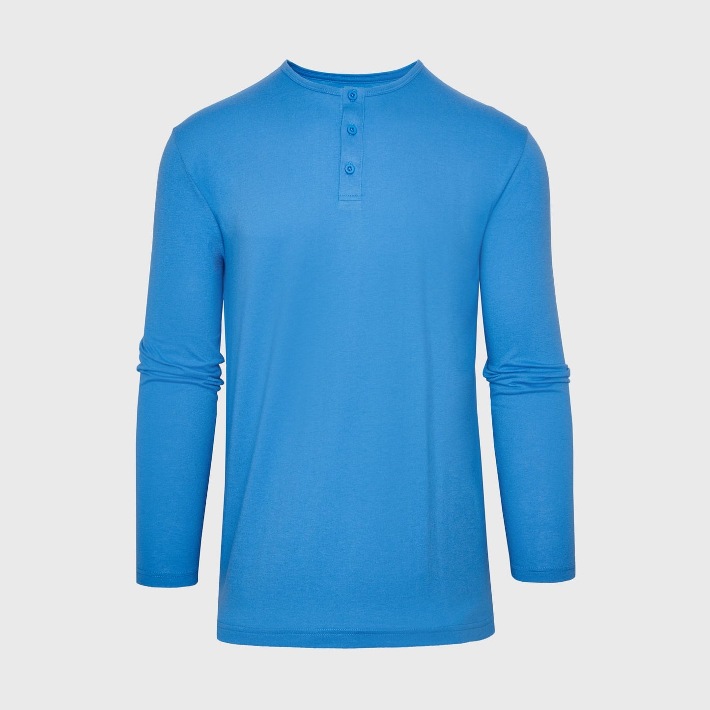 Periwinkle Blue Classic Long Sleeve Henley