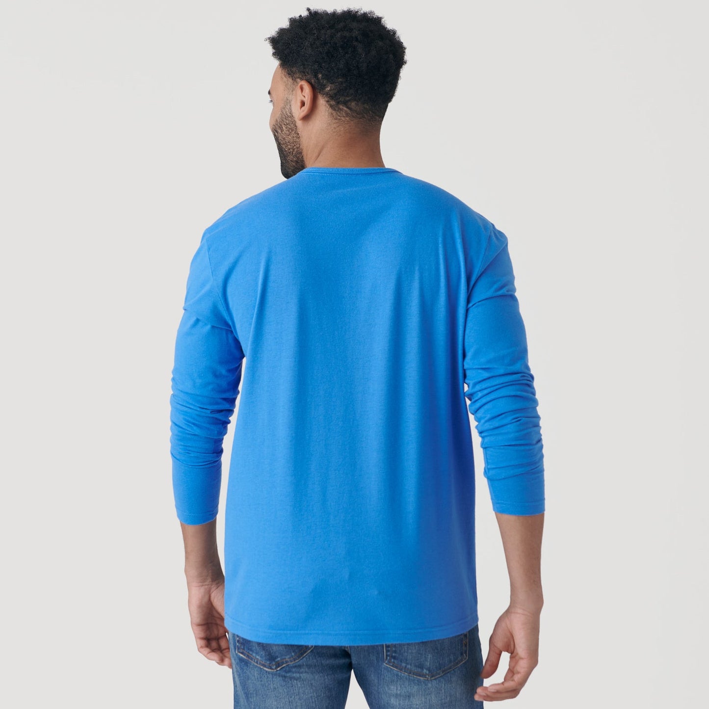 Periwinkle Blue Classic Long Sleeve Henley