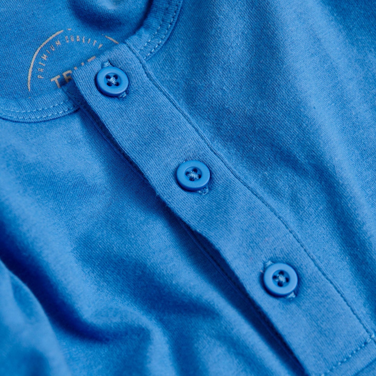 Periwinkle Blue Classic Long Sleeve Henley