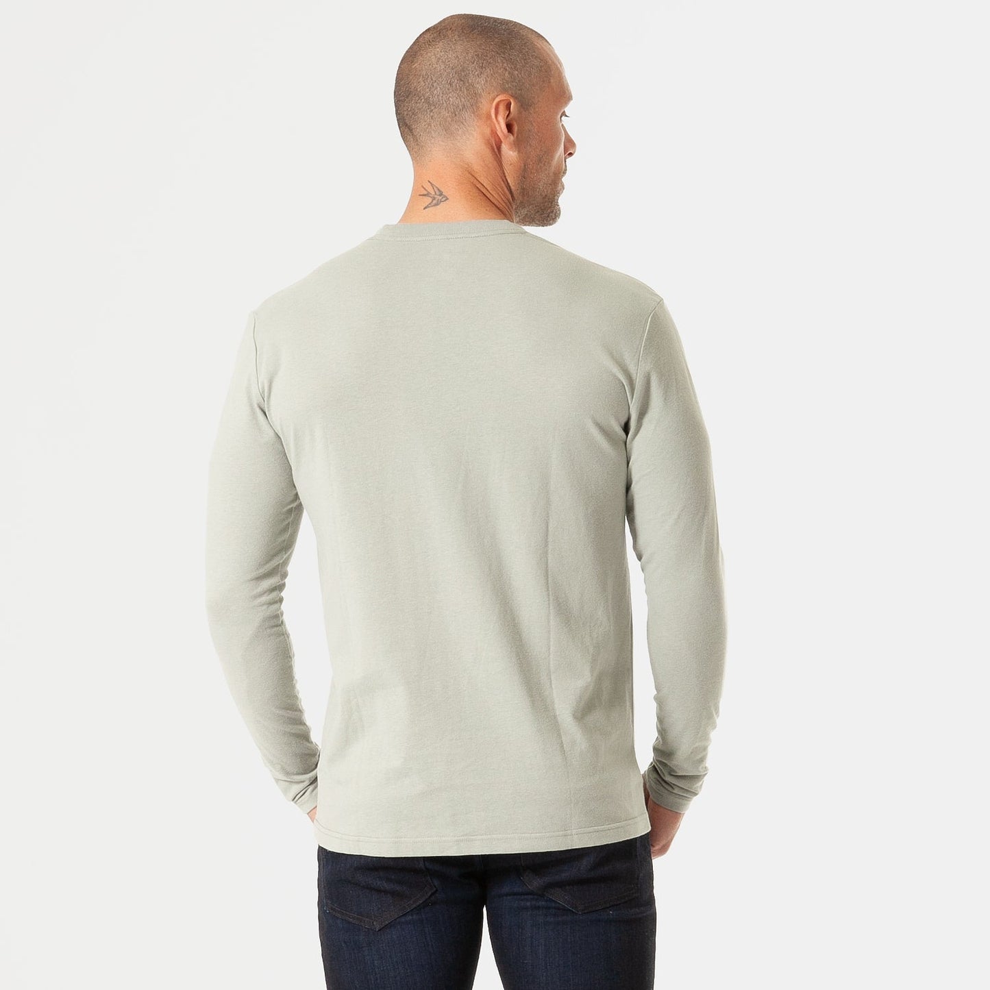 Slate Green Classic Long Sleeve Henley