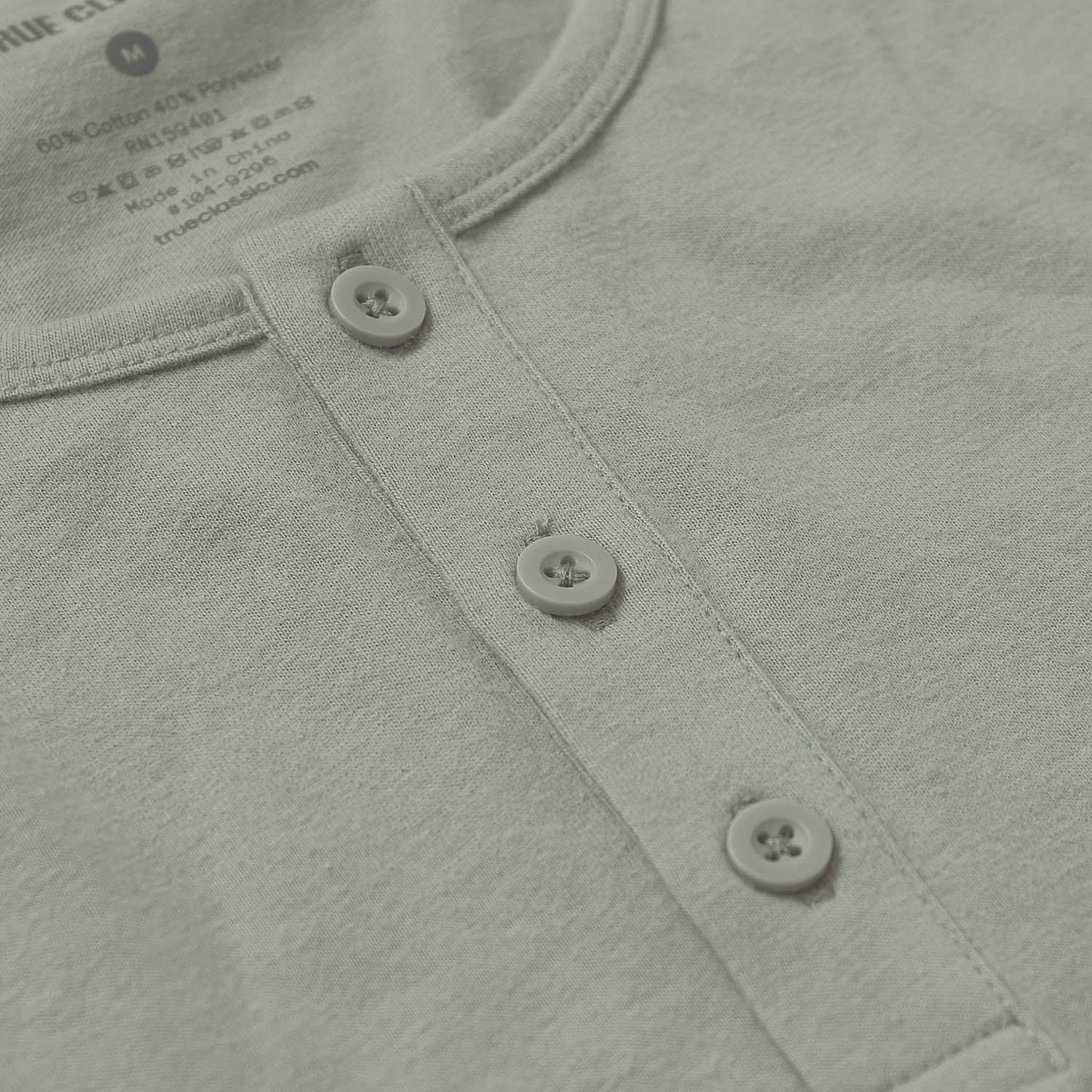 Slate Green Classic Long Sleeve Henley