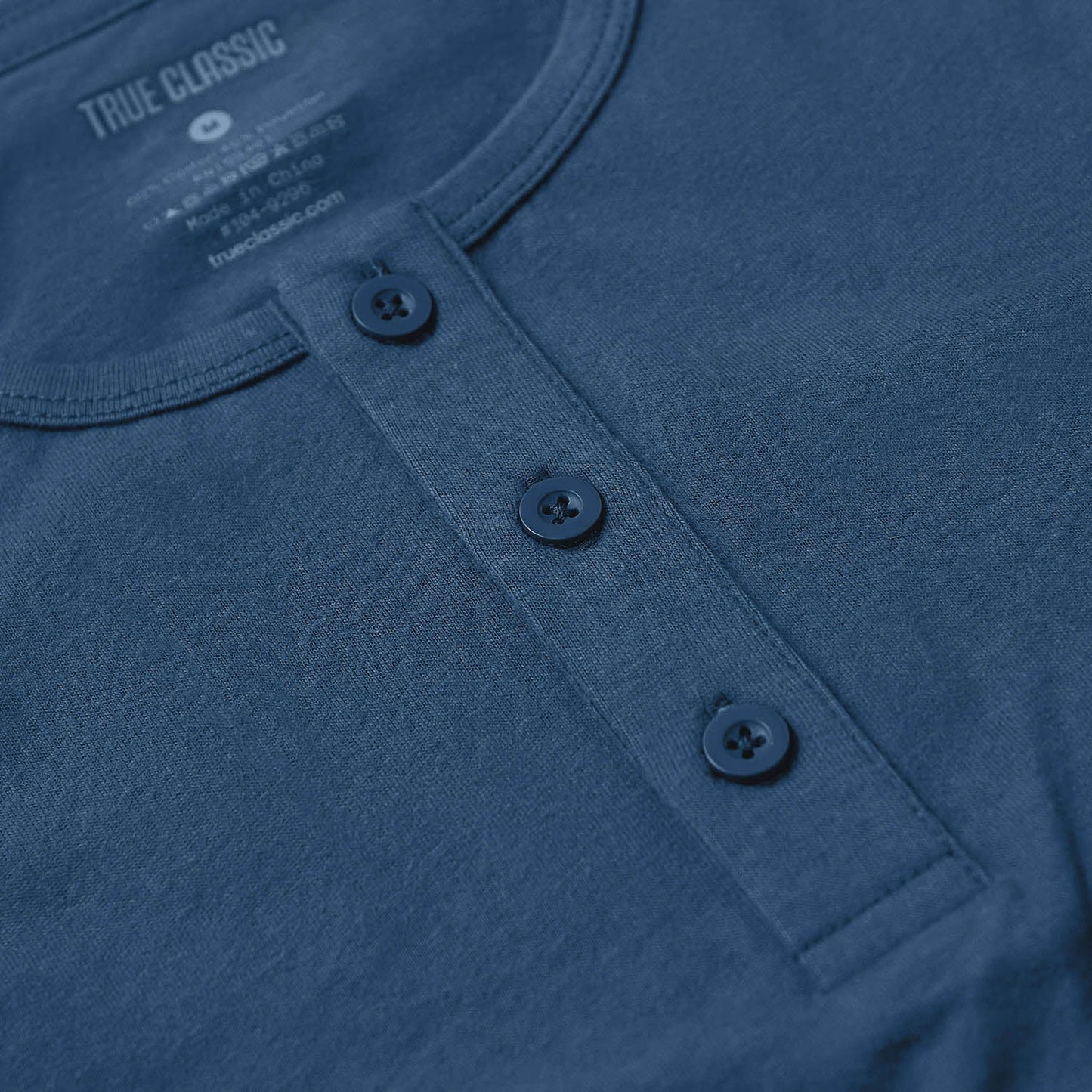 Stone Blue Classic Long Sleeve Henley