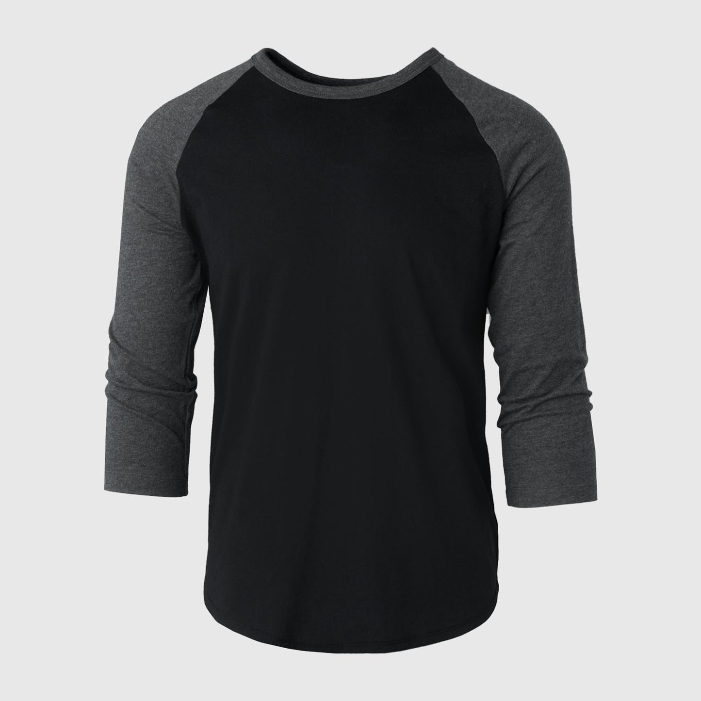 Black/Charcoal Heather Baseball Raglan