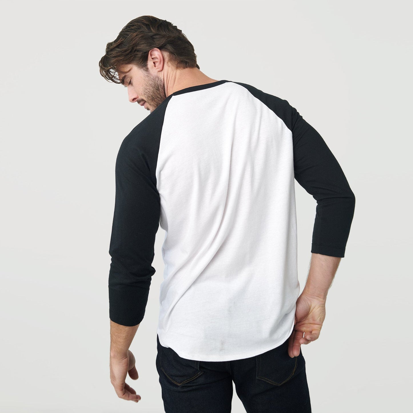 White/Black Baseball Raglan