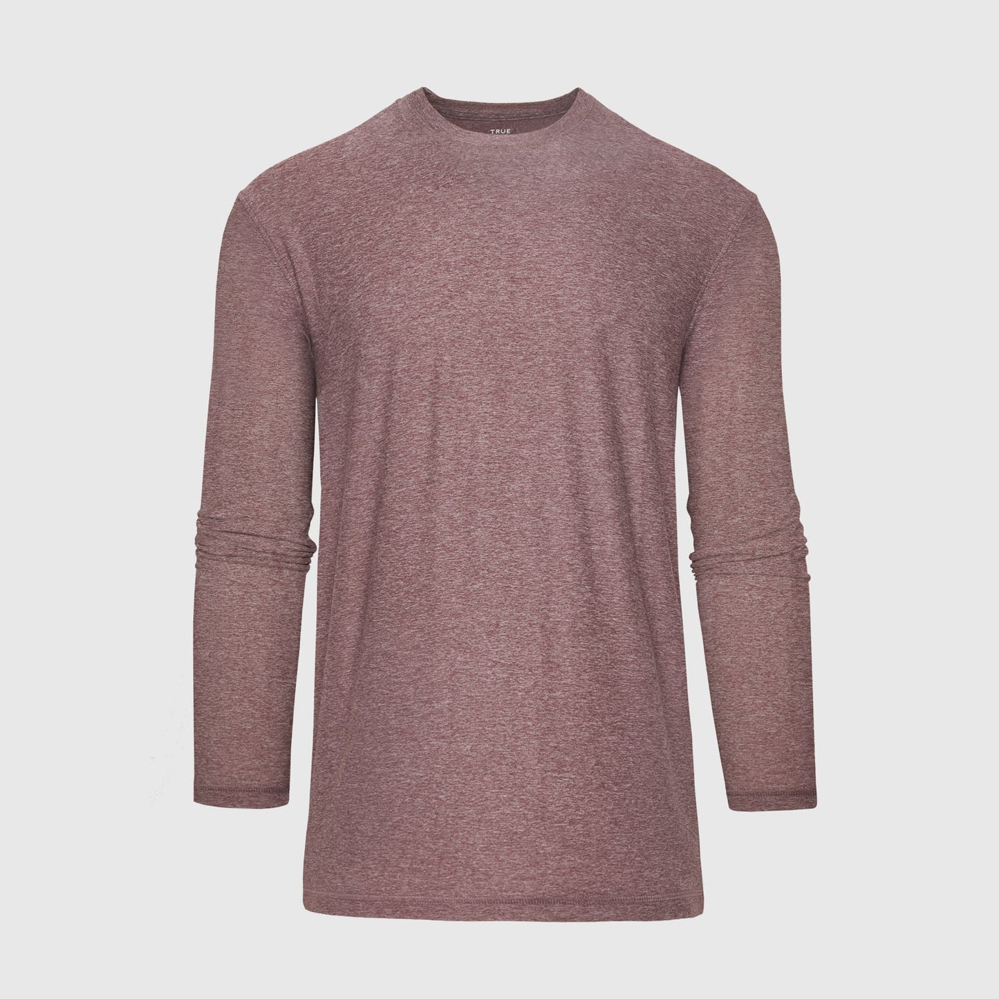 Heather Burgundy Active Long Sleeve Crew T-Shirt