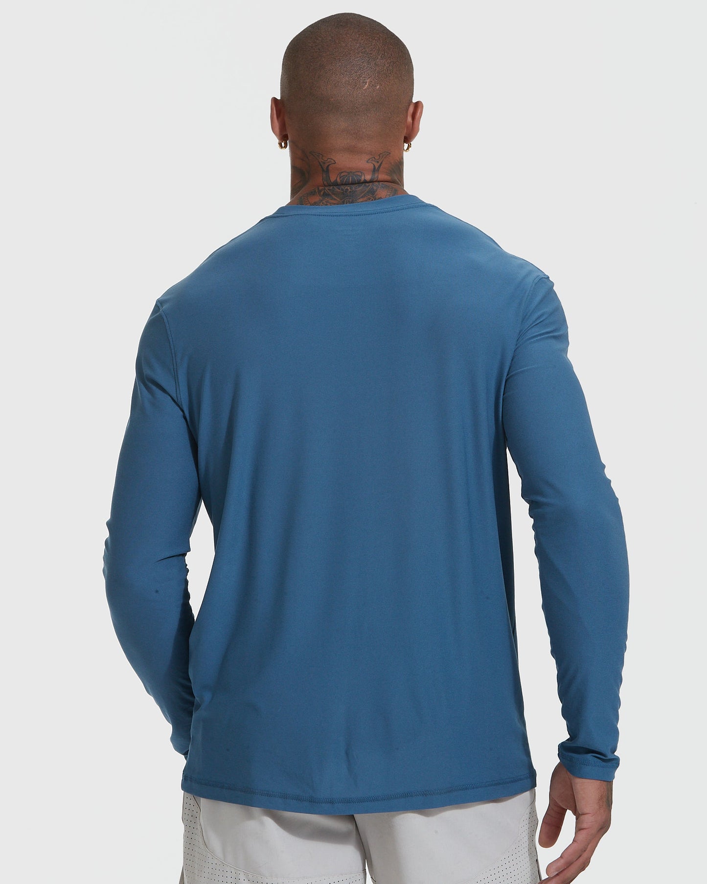 Stone Blue Active Long Sleeve Crew T-Shirt