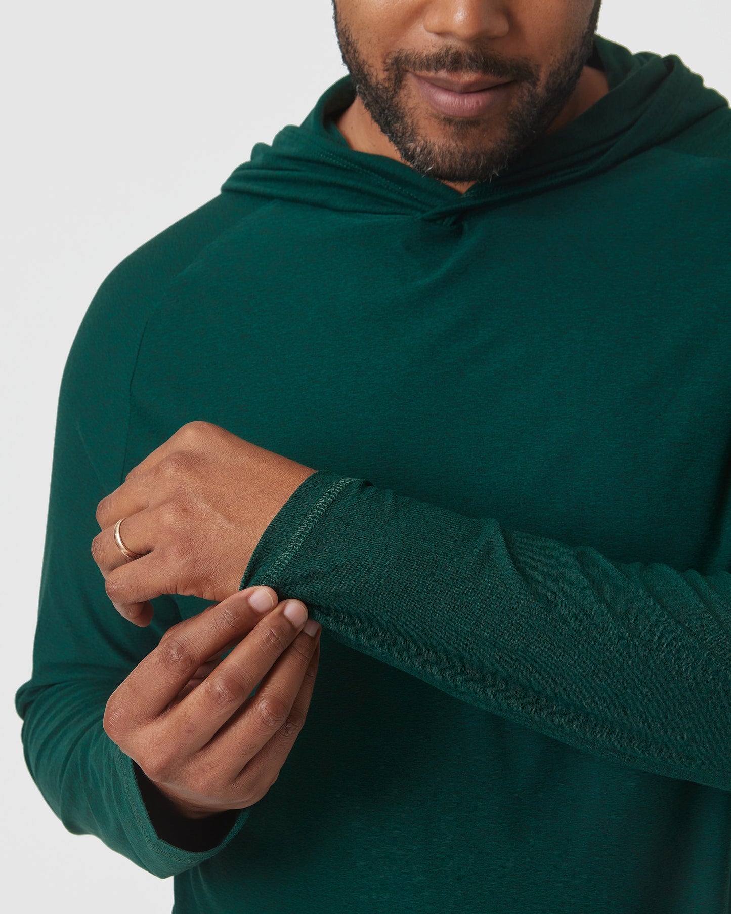 Evergreen Heather Active Hoodie