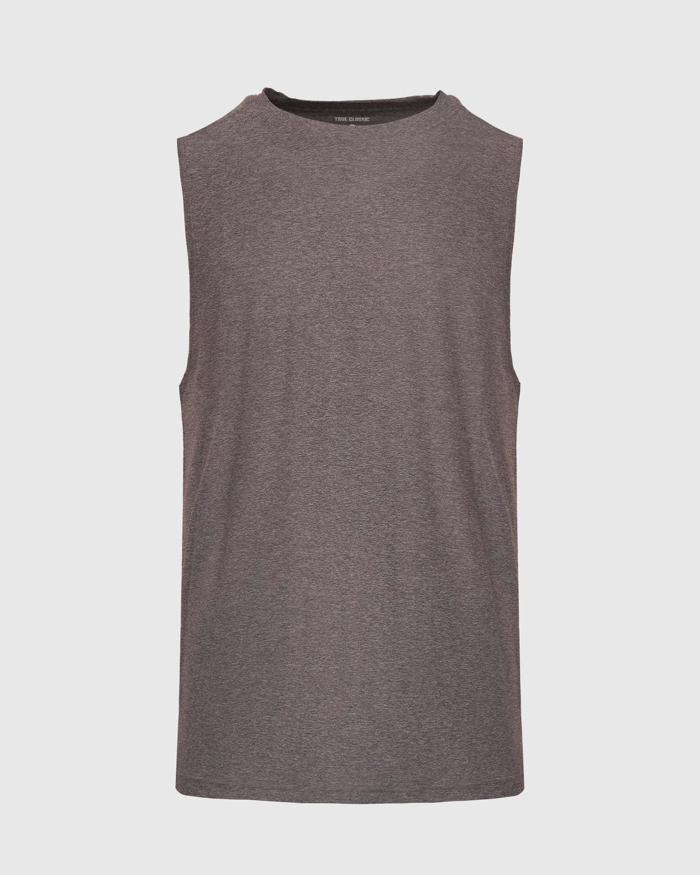 Heather Cocoa Sleeveless Active Muscle Tee