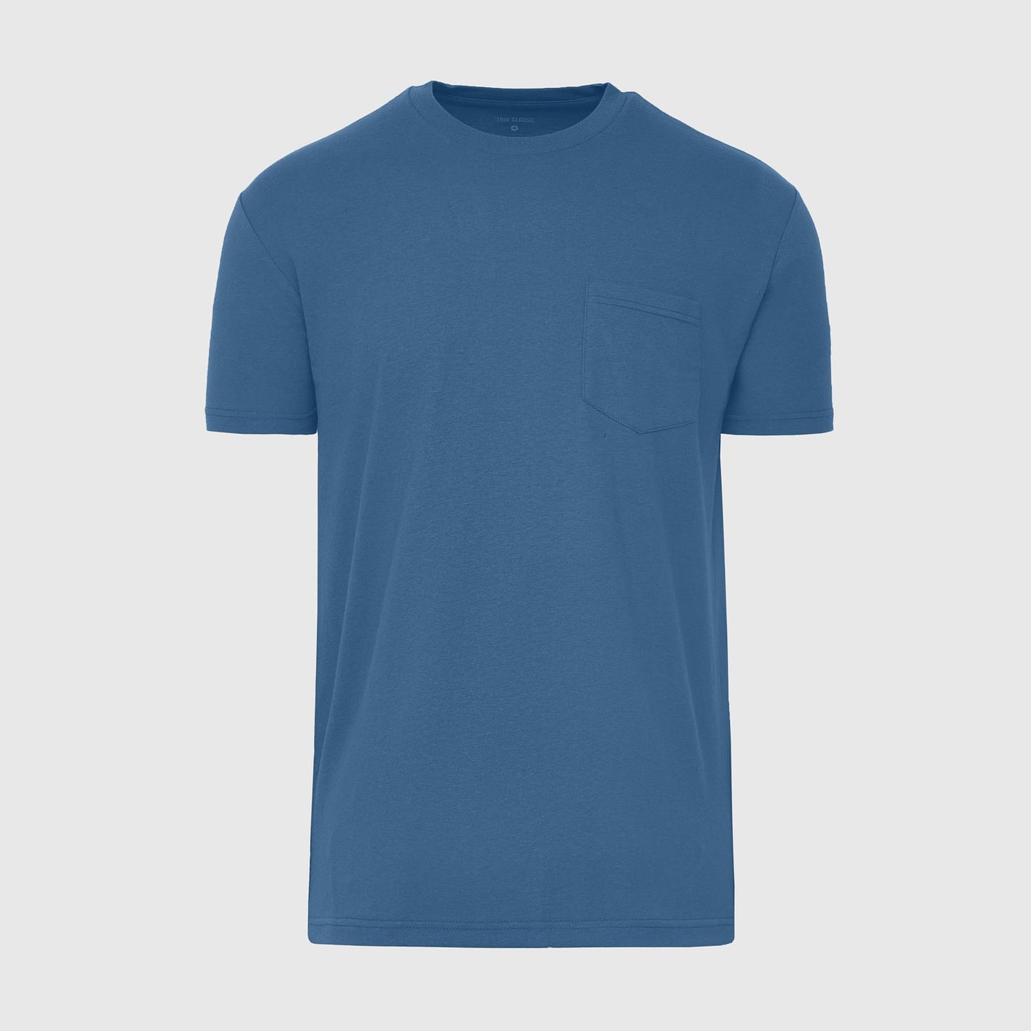 Stone Blue Pocket Crew Tee
