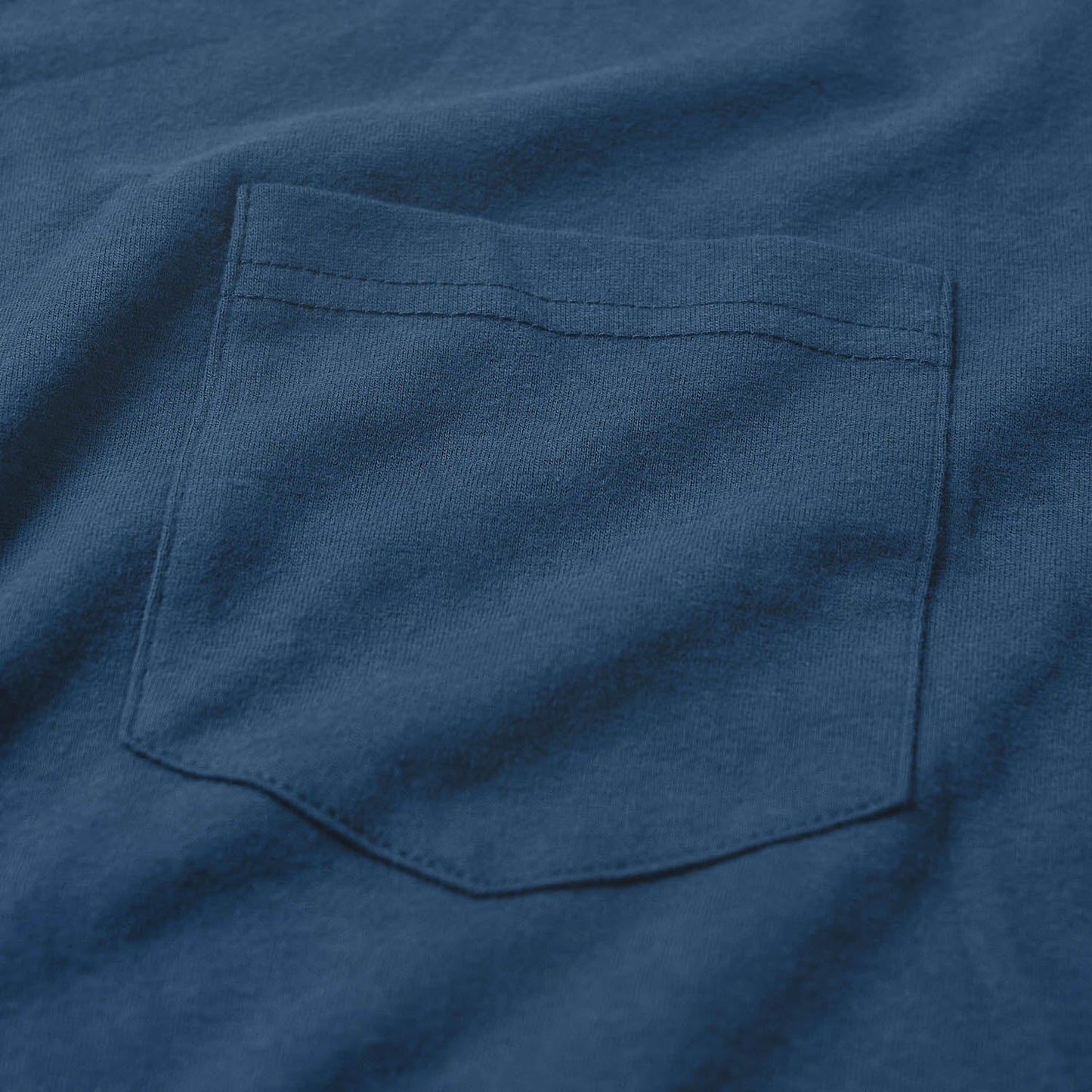 Stone Blue Pocket Crew Tee