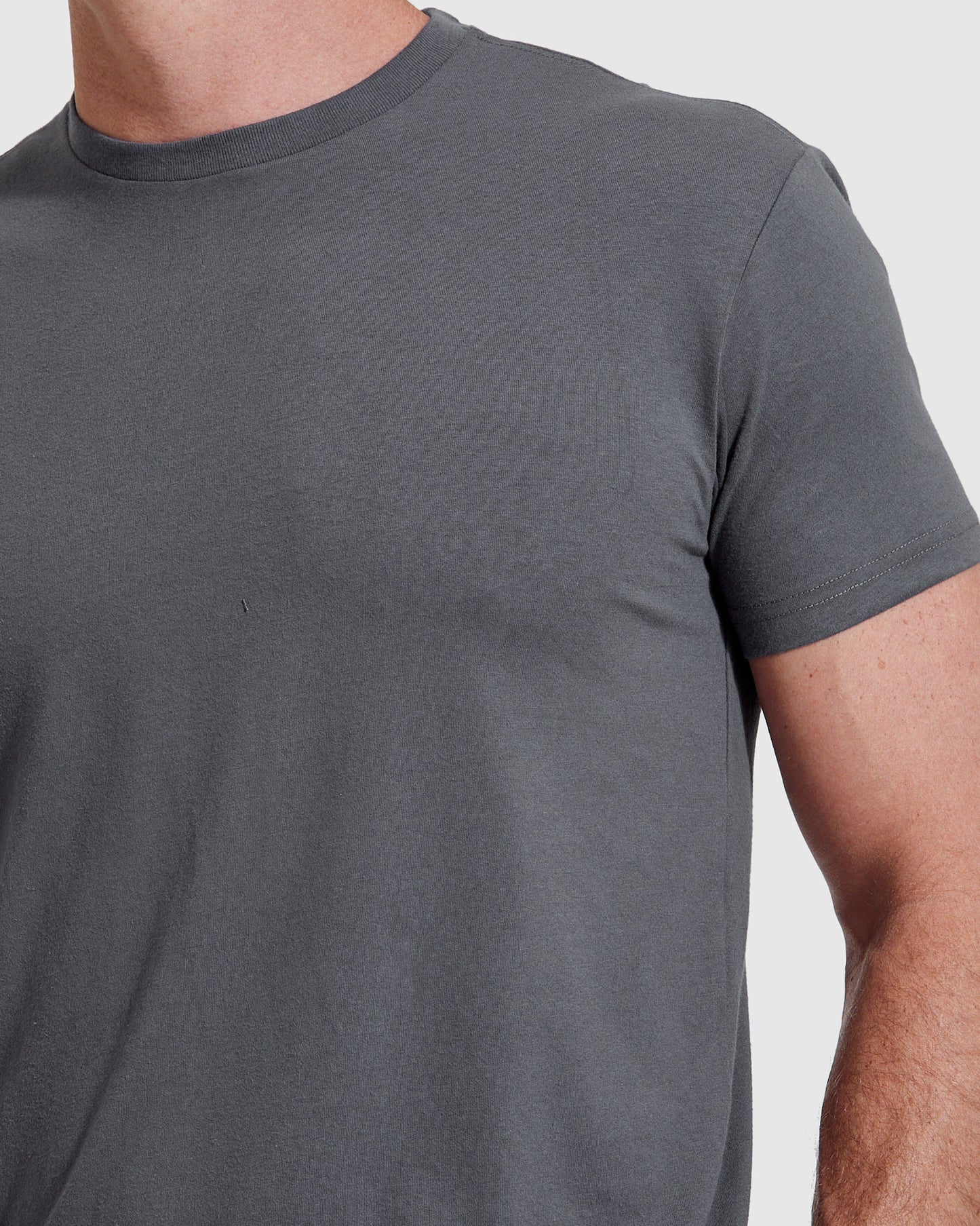 Carbon Tall Round Hem Crew Neck T-Shirt