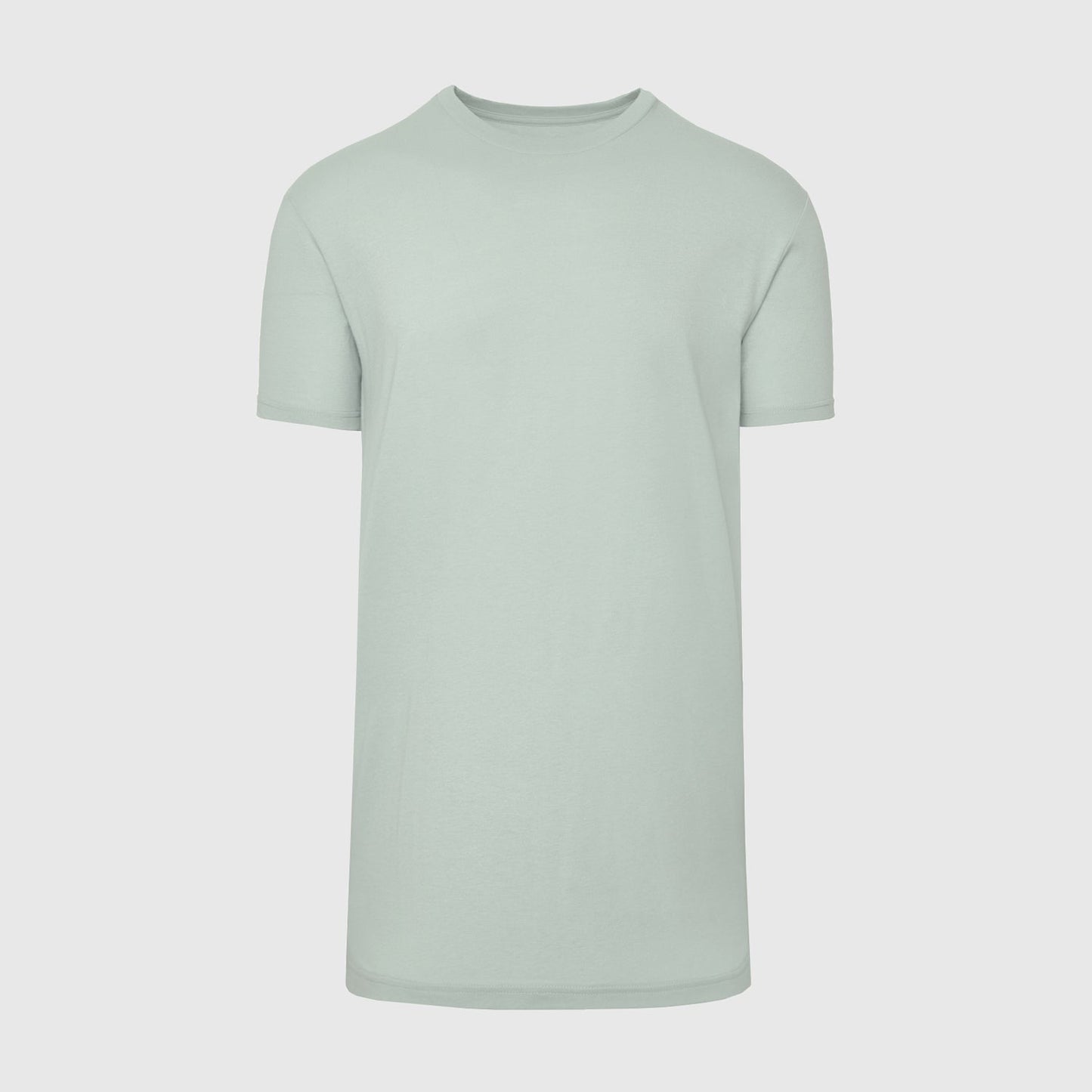 Sage Tall Round Hem Crew Neck T-Shirt