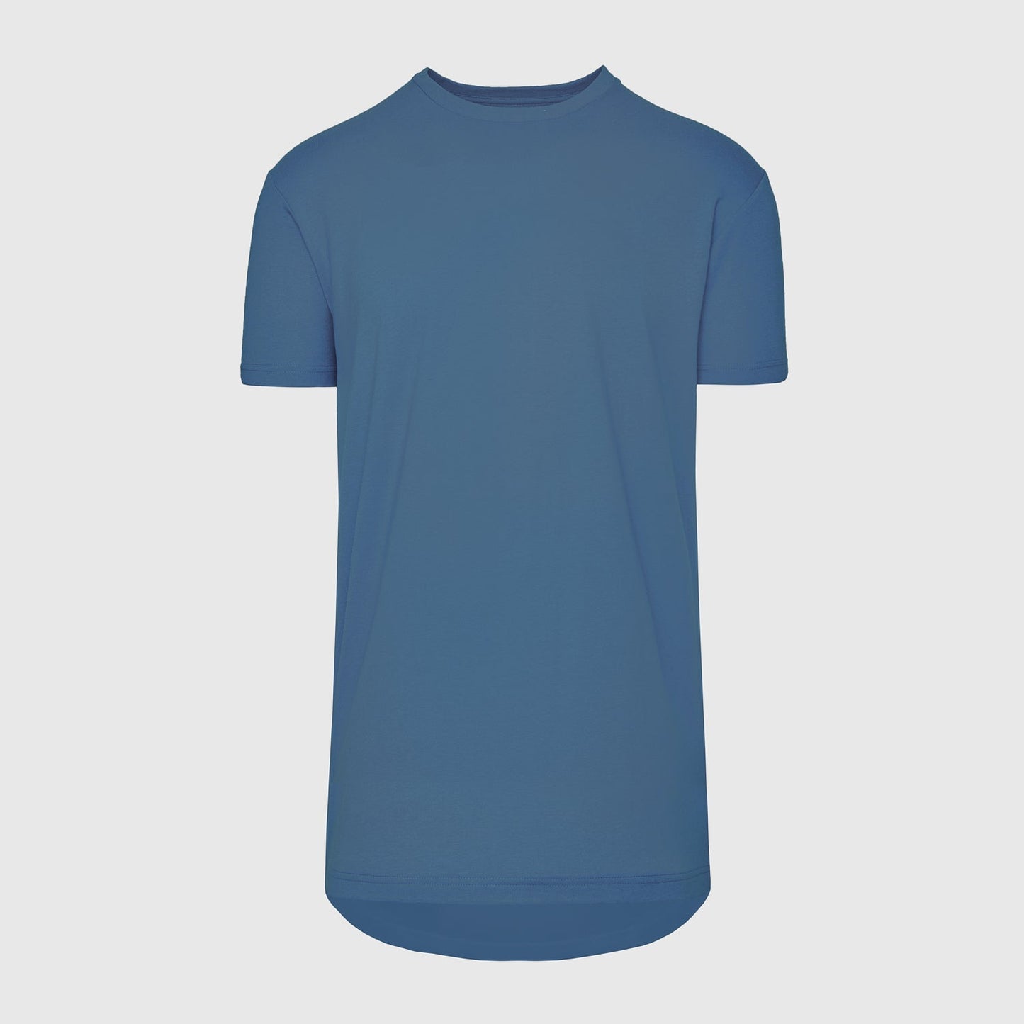 Stone Blue Tall Round Hem Crew Neck T-Shirt