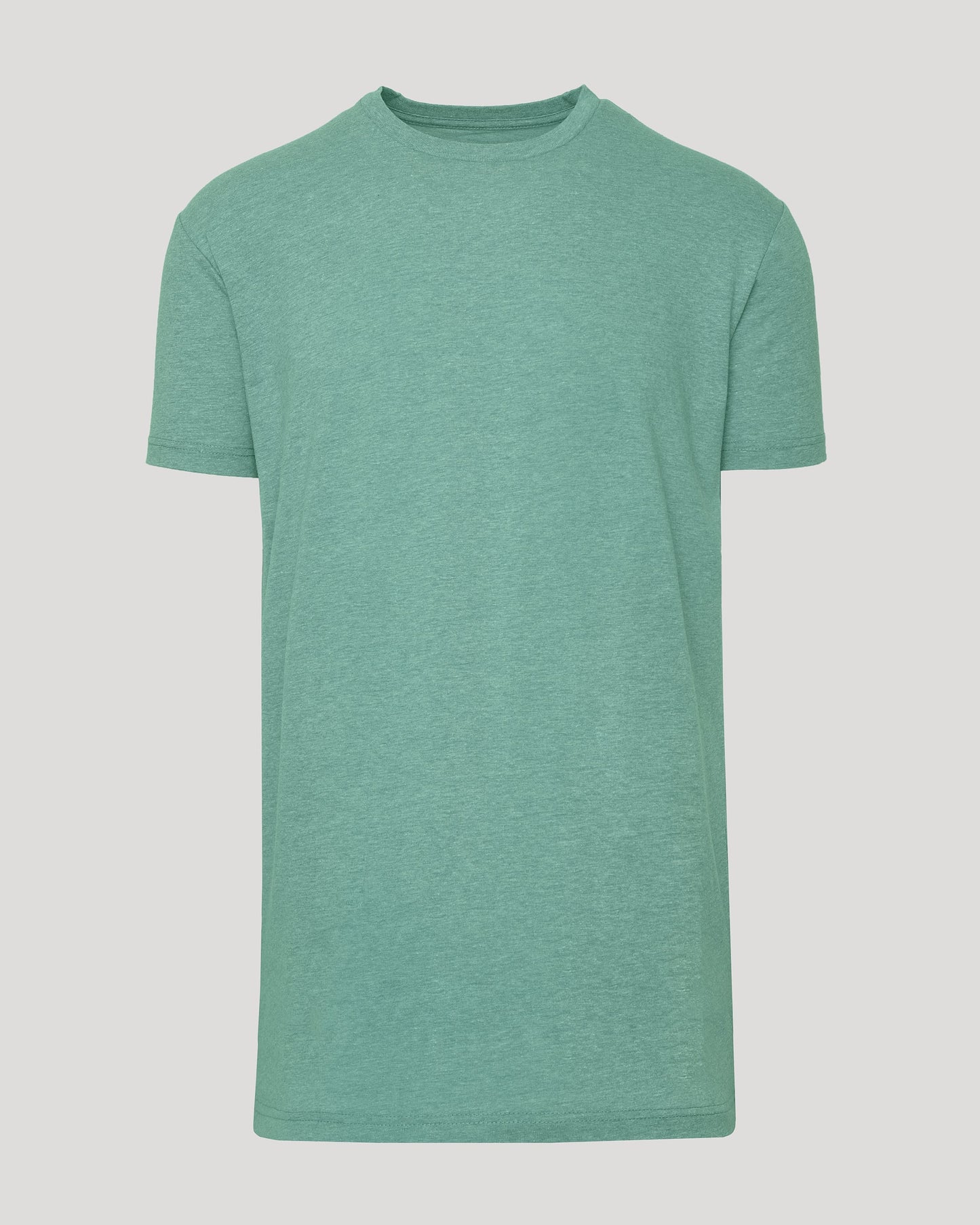 Light Heather Greenery Tall Straight Hem Crew Neck T-Shirt