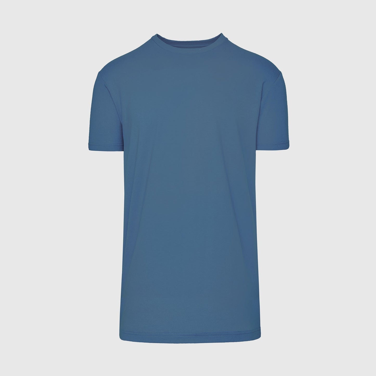 Stone Blue Tall Straight Hem Crew Neck T-Shirt