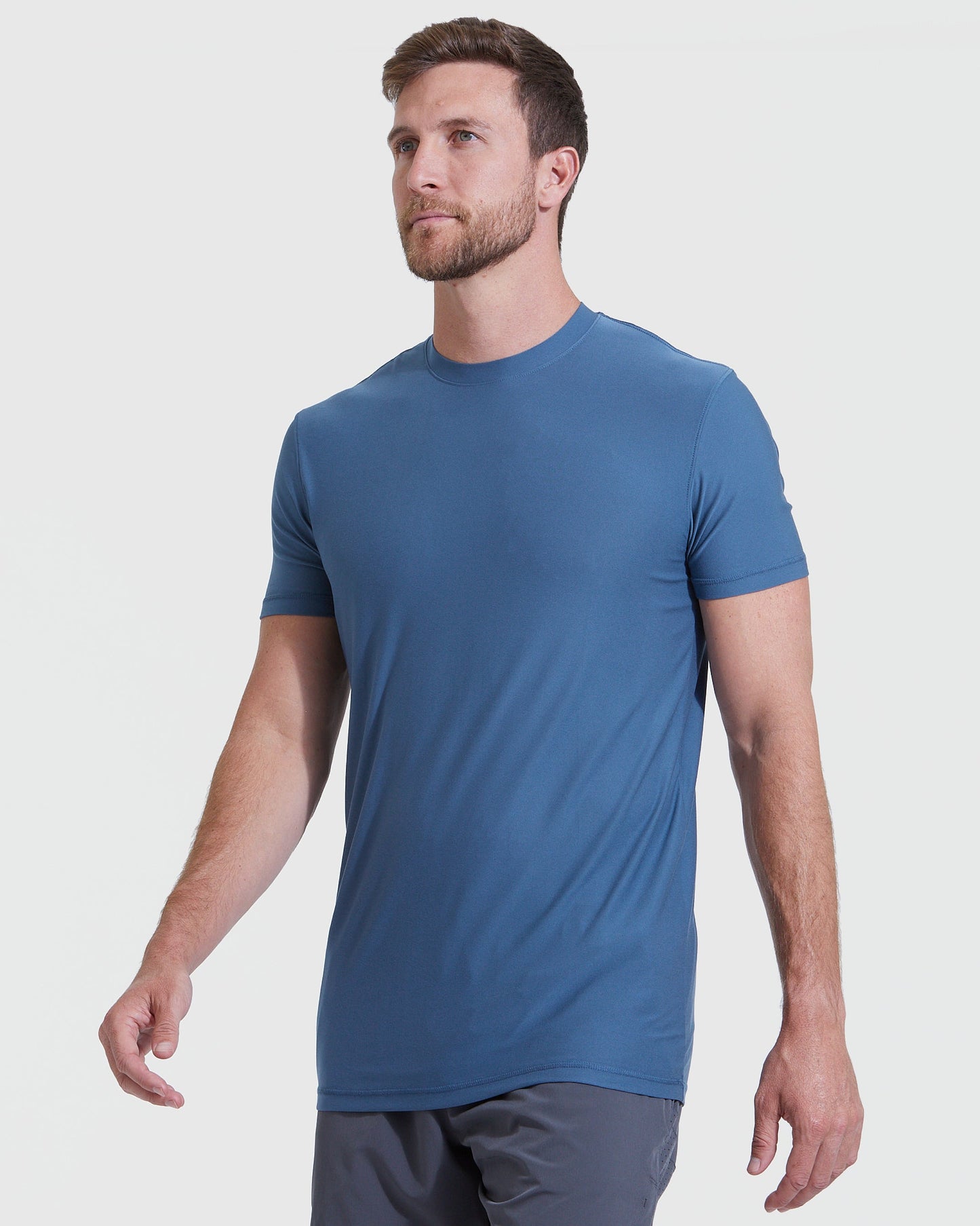 Stone Blue Tall Active Crew Neck