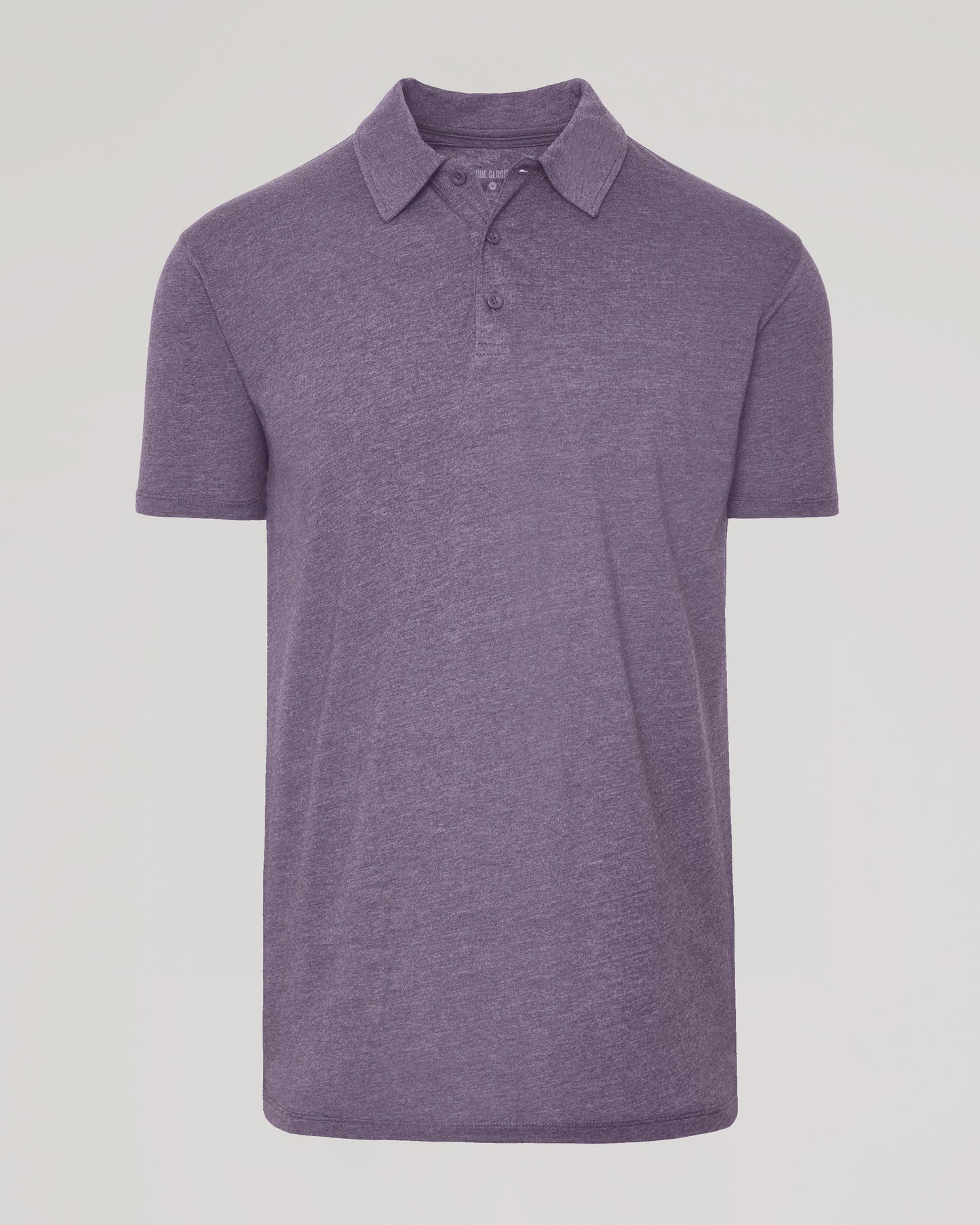 Dark Heather Amethyst Short Sleeve Tall Polo